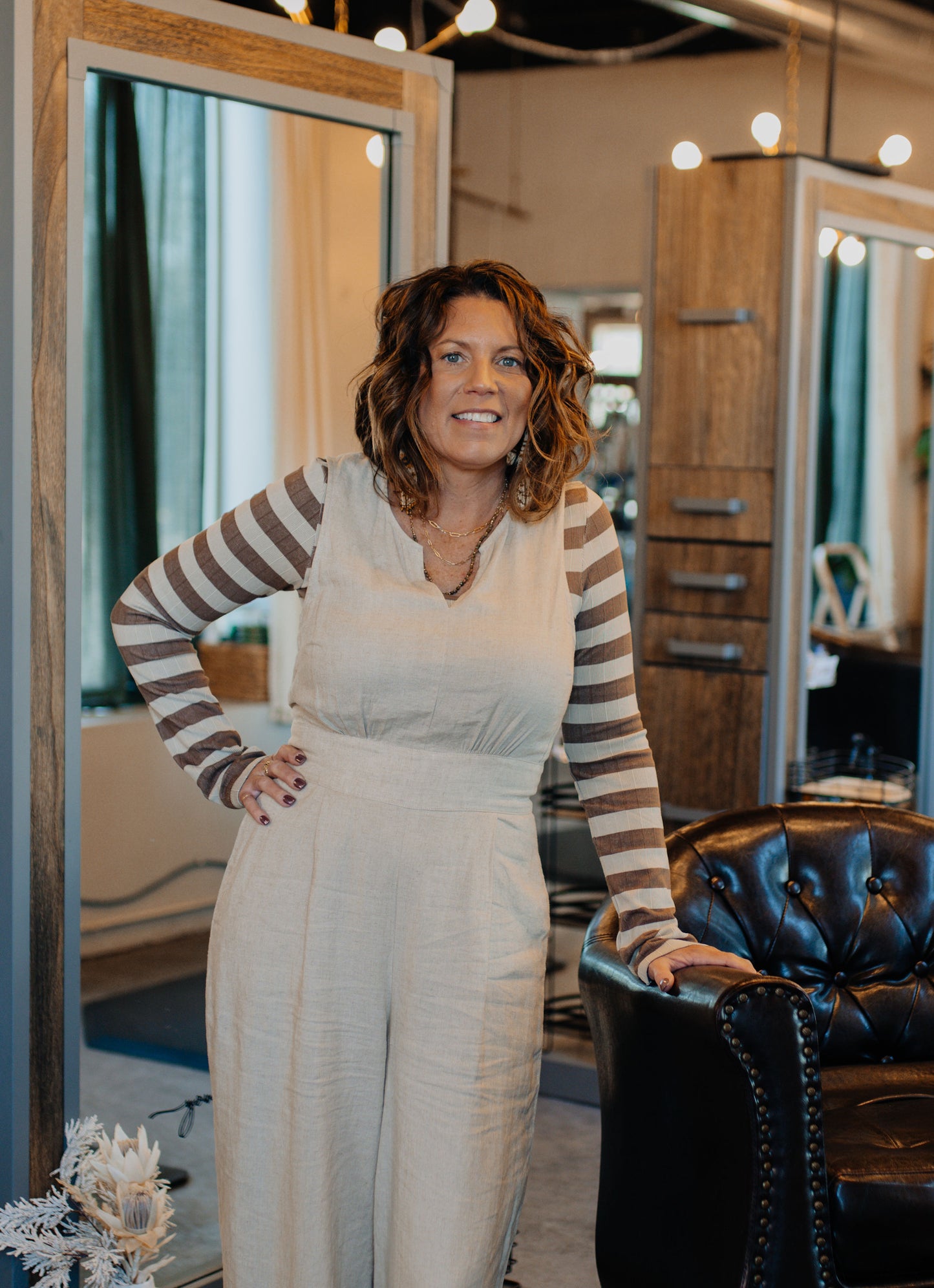 Linen Blend Jumpsuit