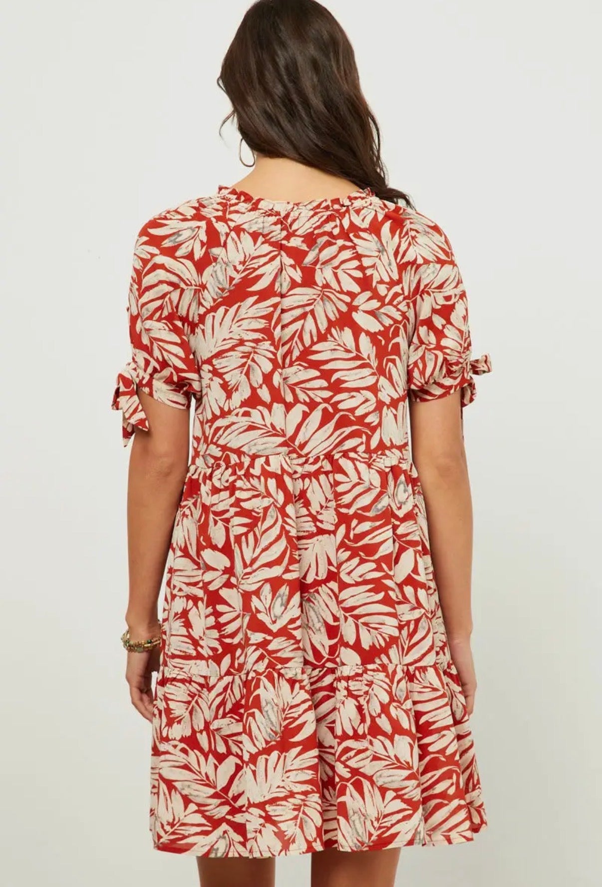 Botanical Pattern Dress