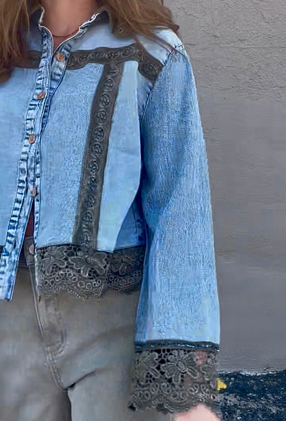 Denim and Lace Jacket