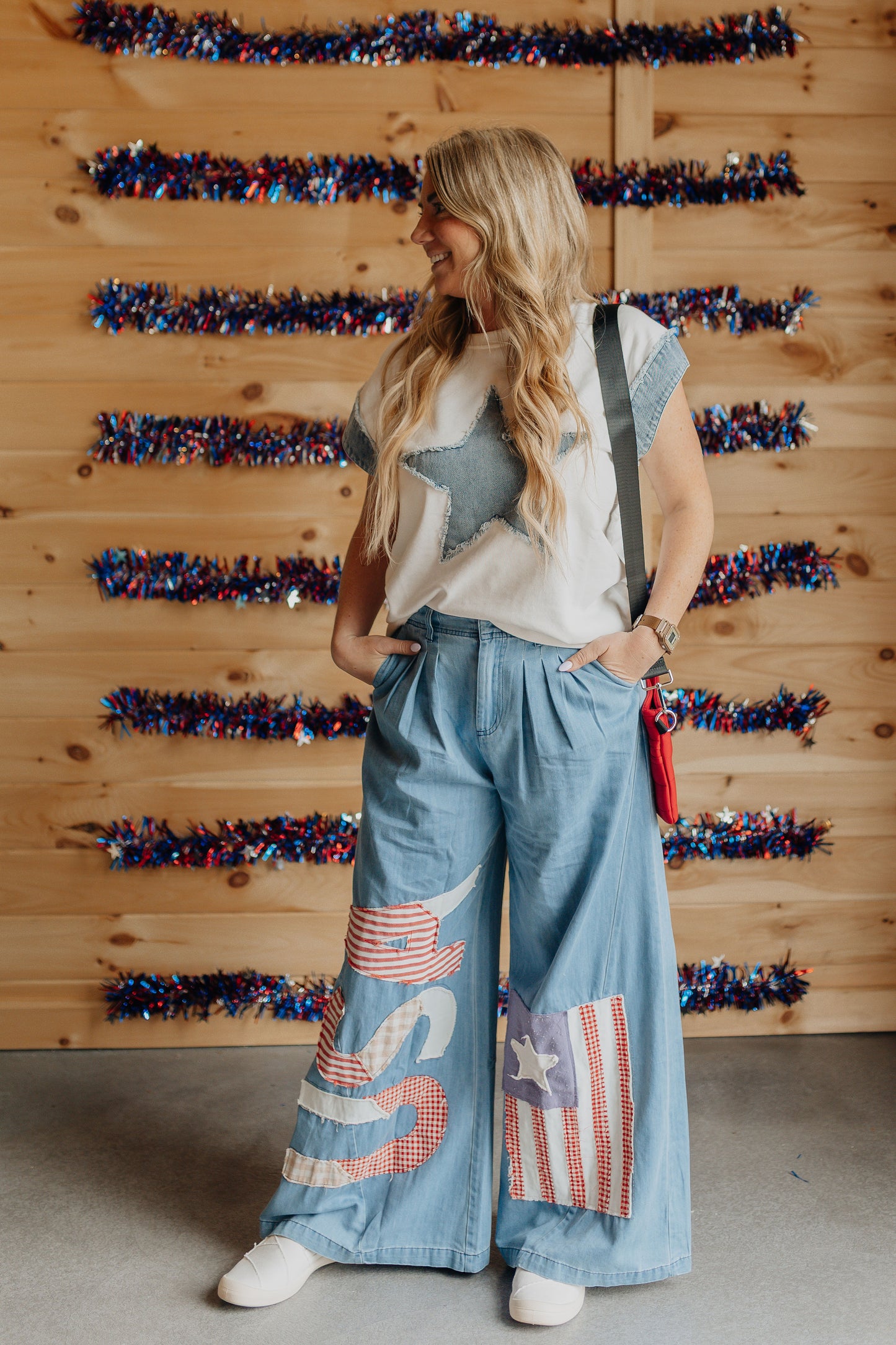 Denim Star Top