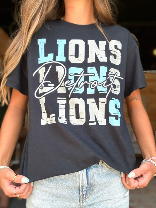 Lions Black T-Shirt