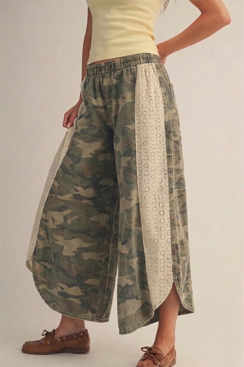 Hidden in Lace Camo Pants