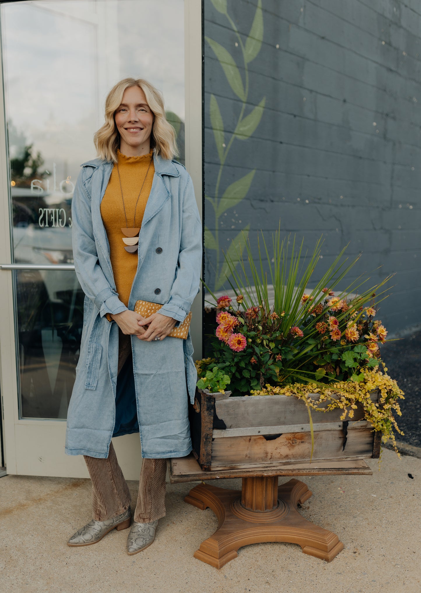 Ruth's Light Blue Trench Coat