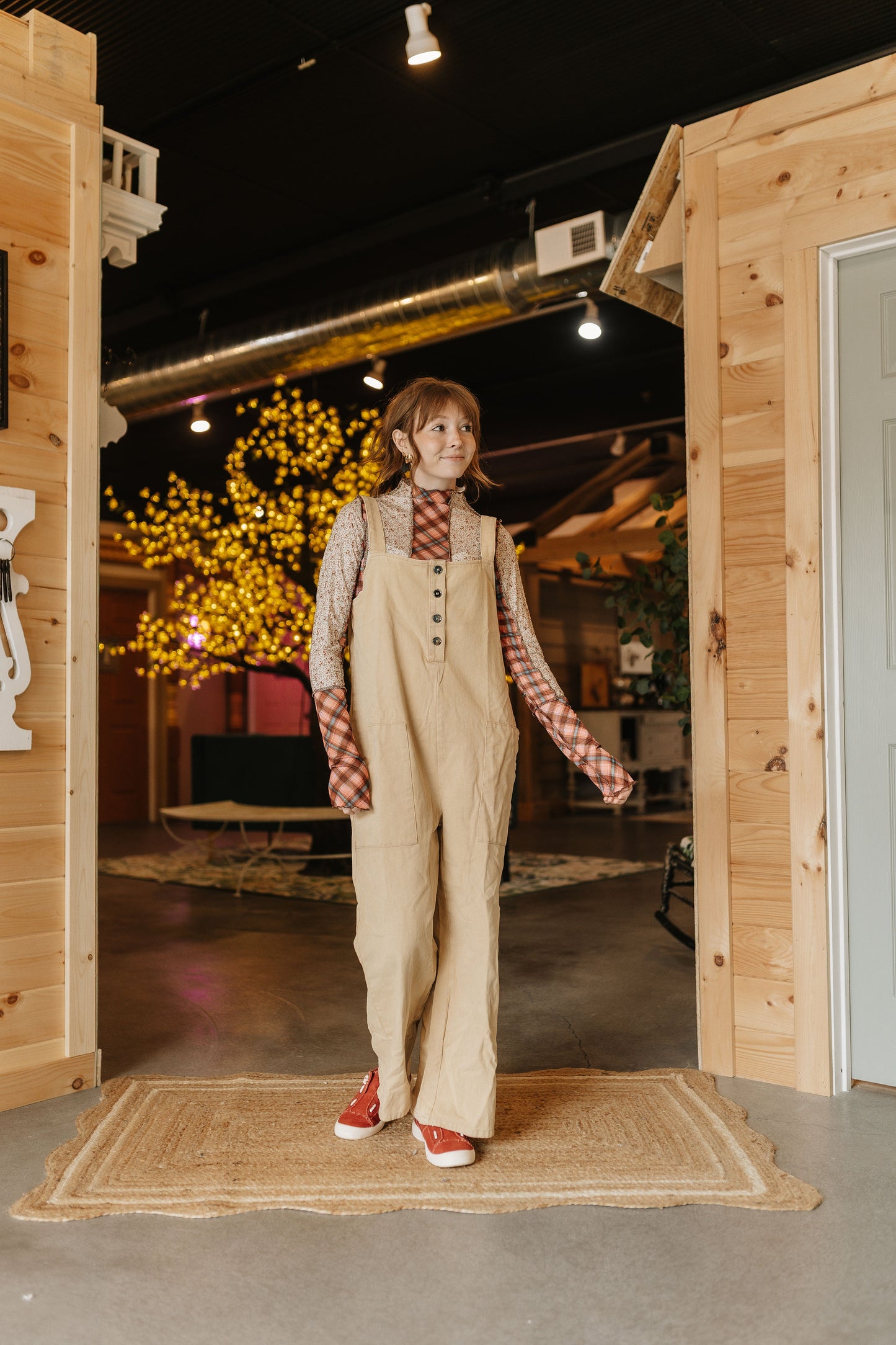 Oatmeal Overall Jumpsuit