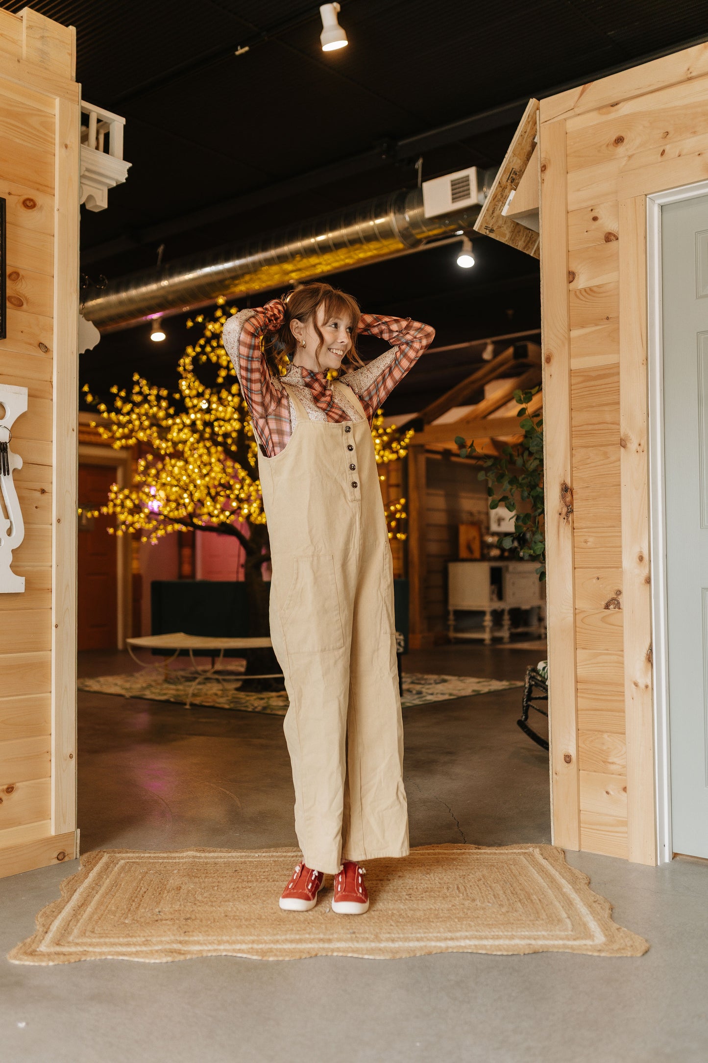 Oatmeal Overall Jumpsuit