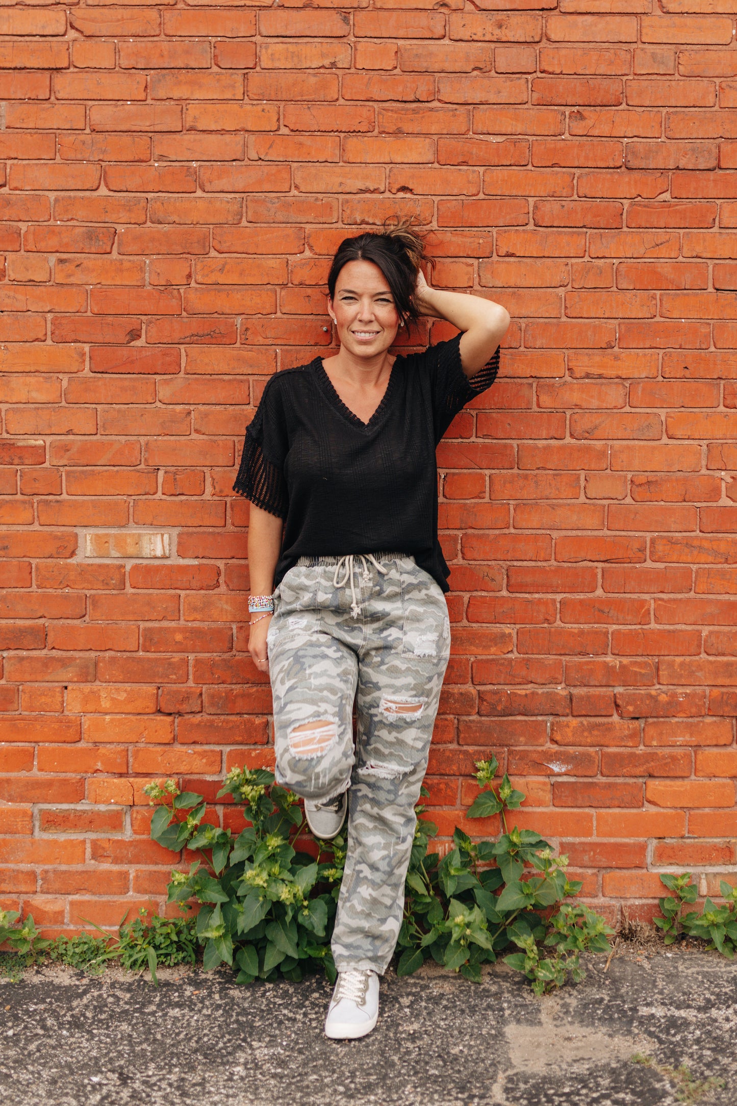 Distressed Camo Pant
