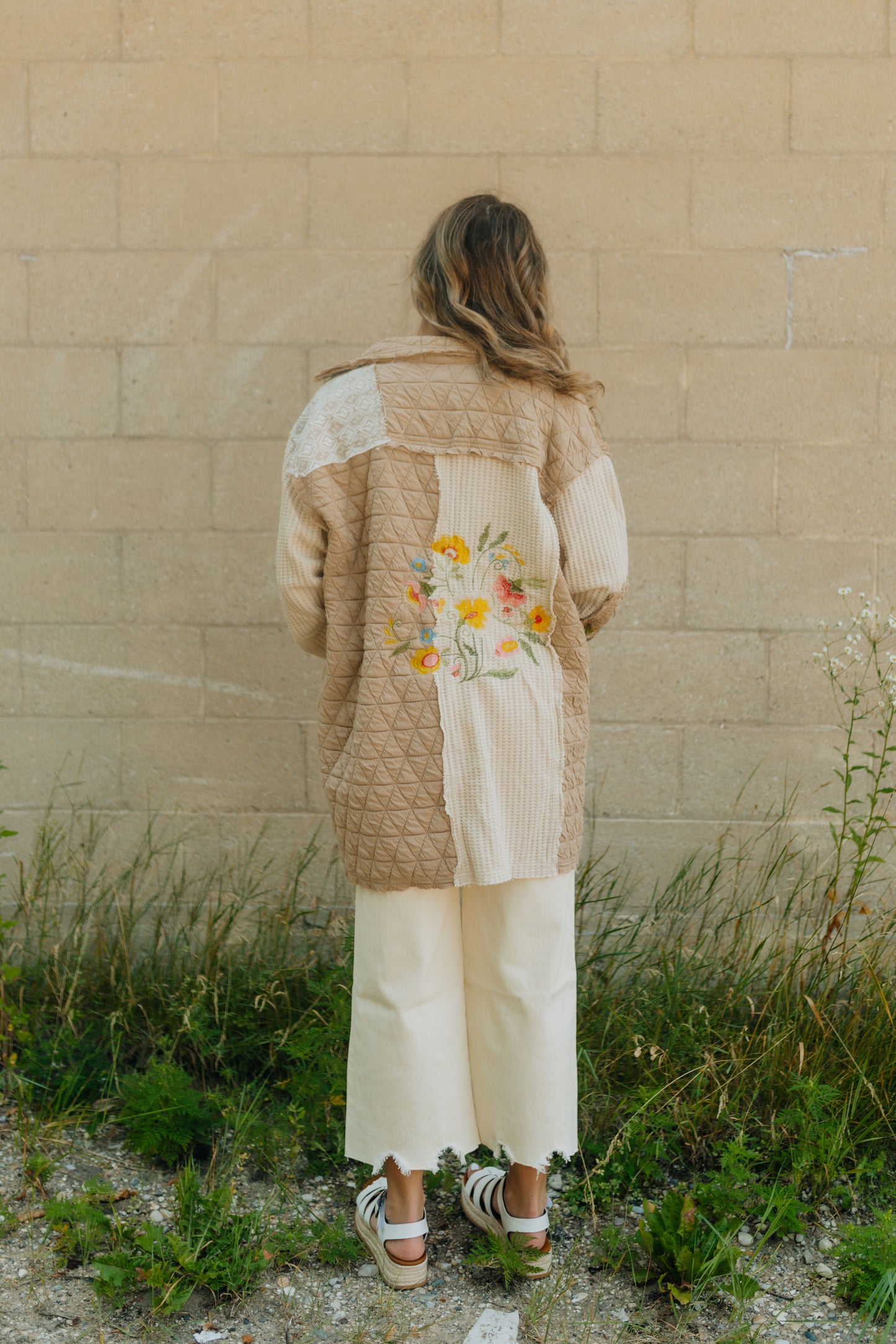 Embroidery Patch Quilted Jacket