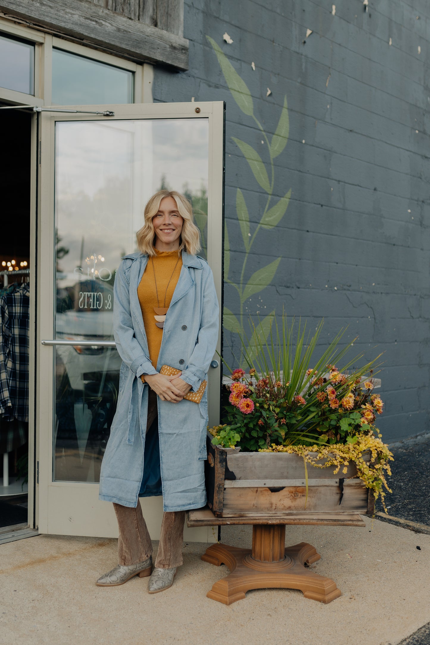Ruth's Light Blue Trench Coat