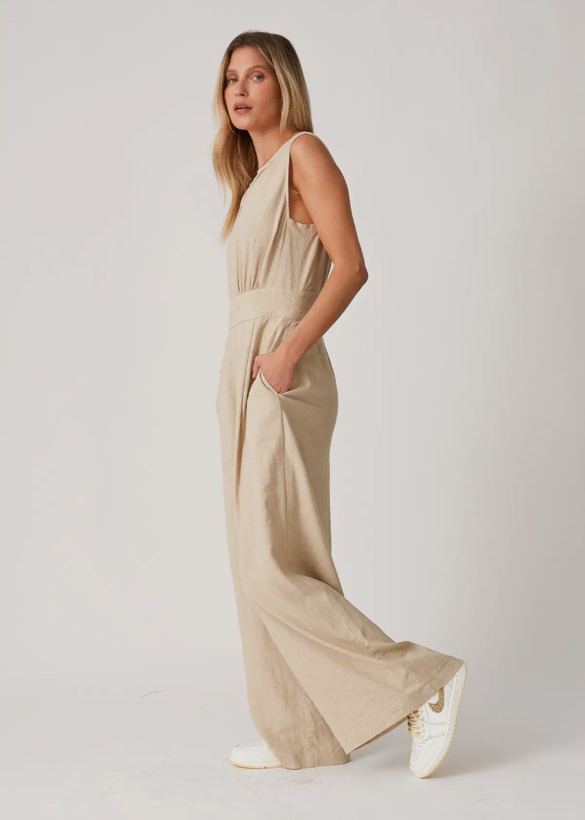 Linen Blend Jumpsuit