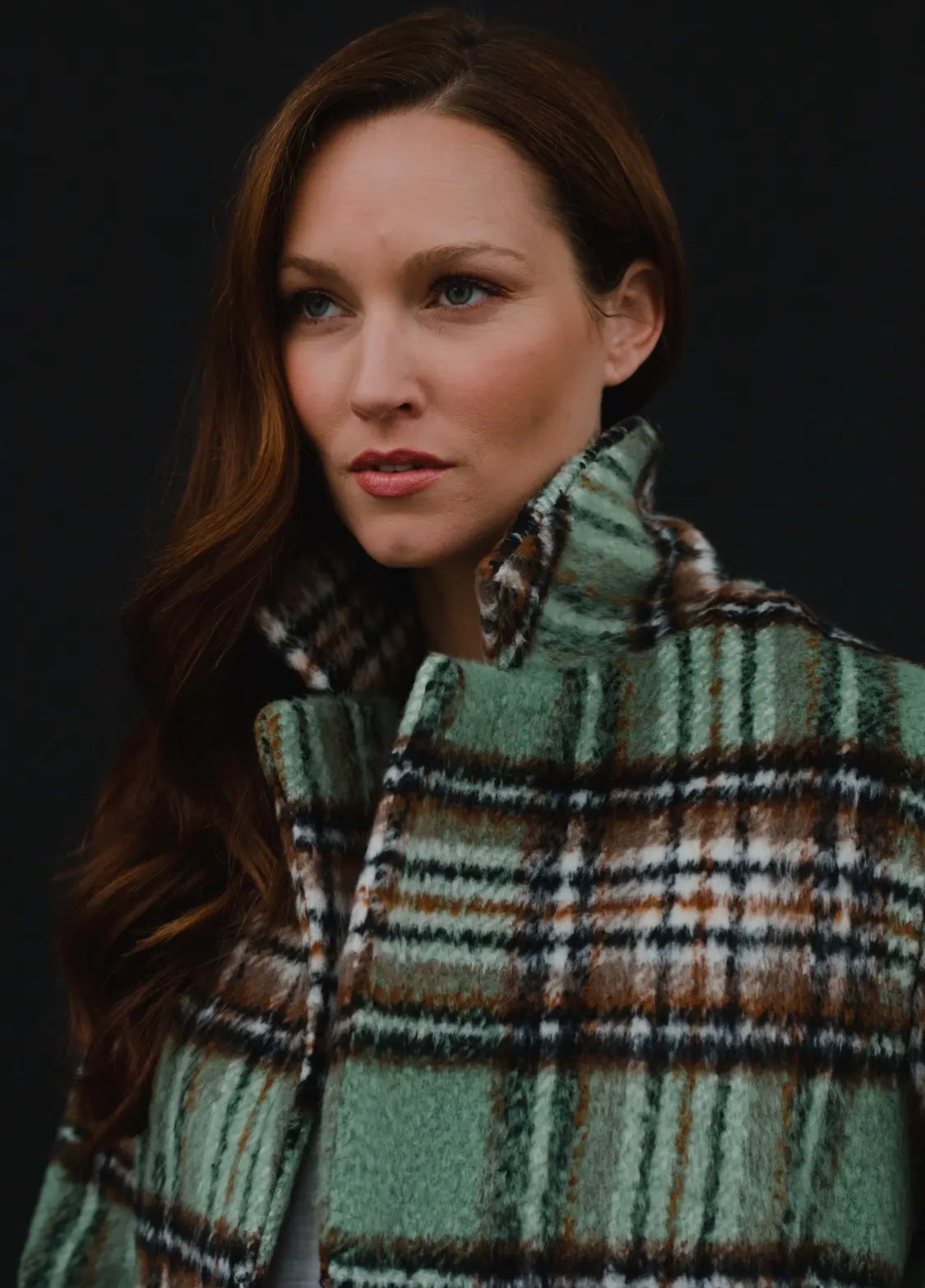 Taylor’s Green Plaid Coat