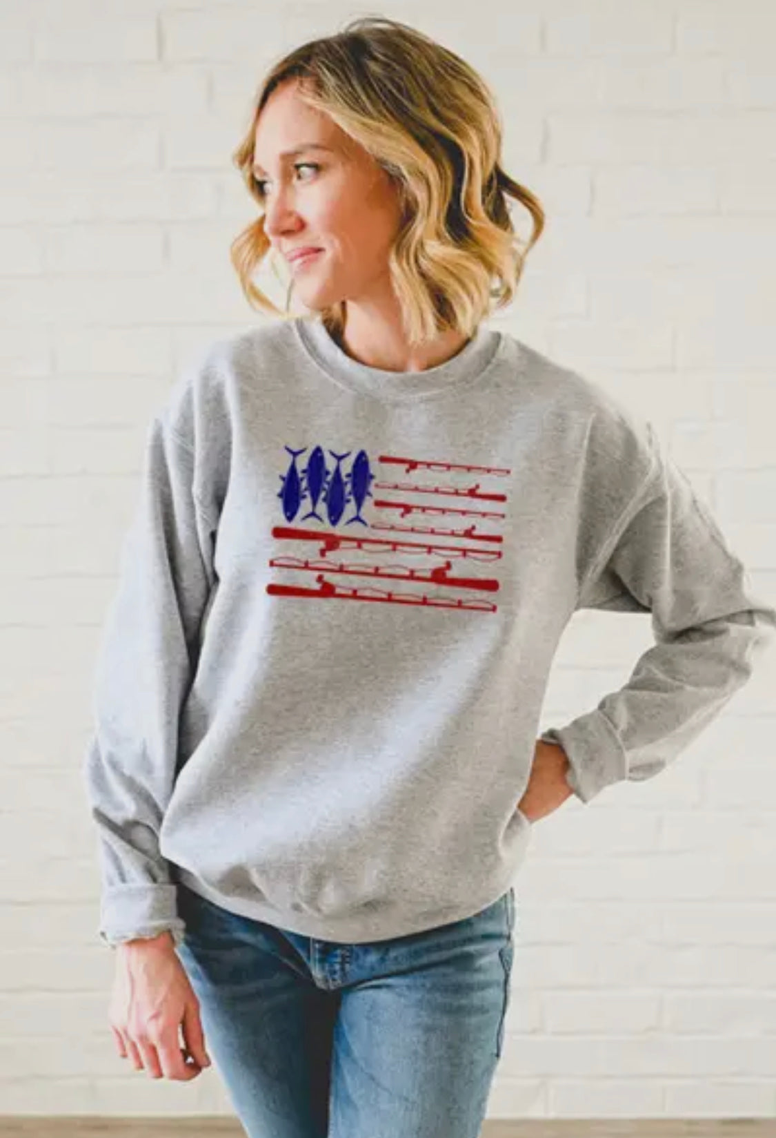 Fish Flag Crewneck