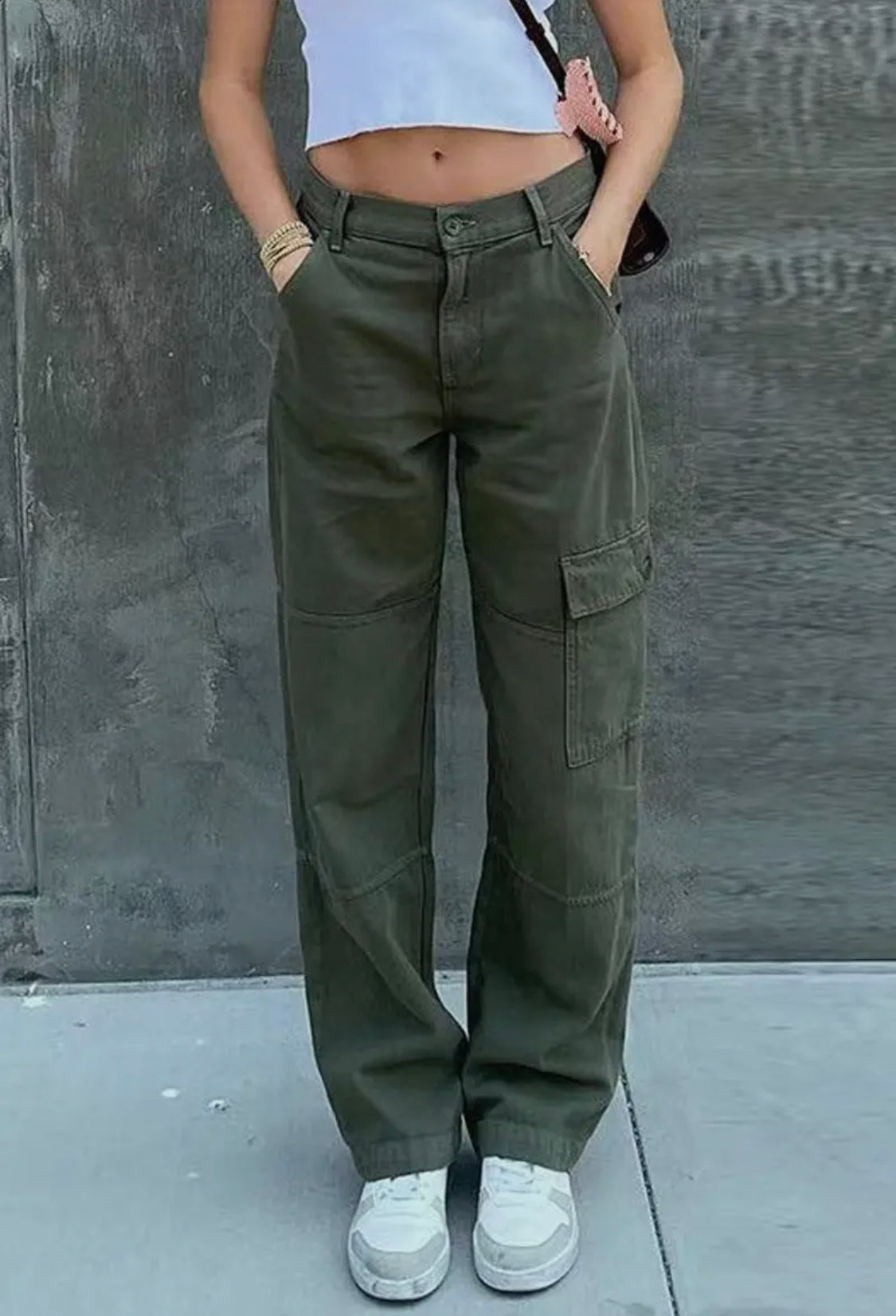 Rachel’s Olive Cargo Pant