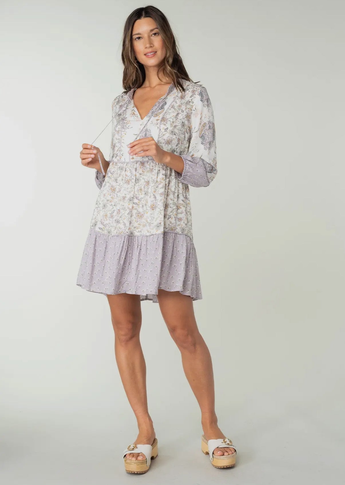 Floral Longsleeve Mini Dress