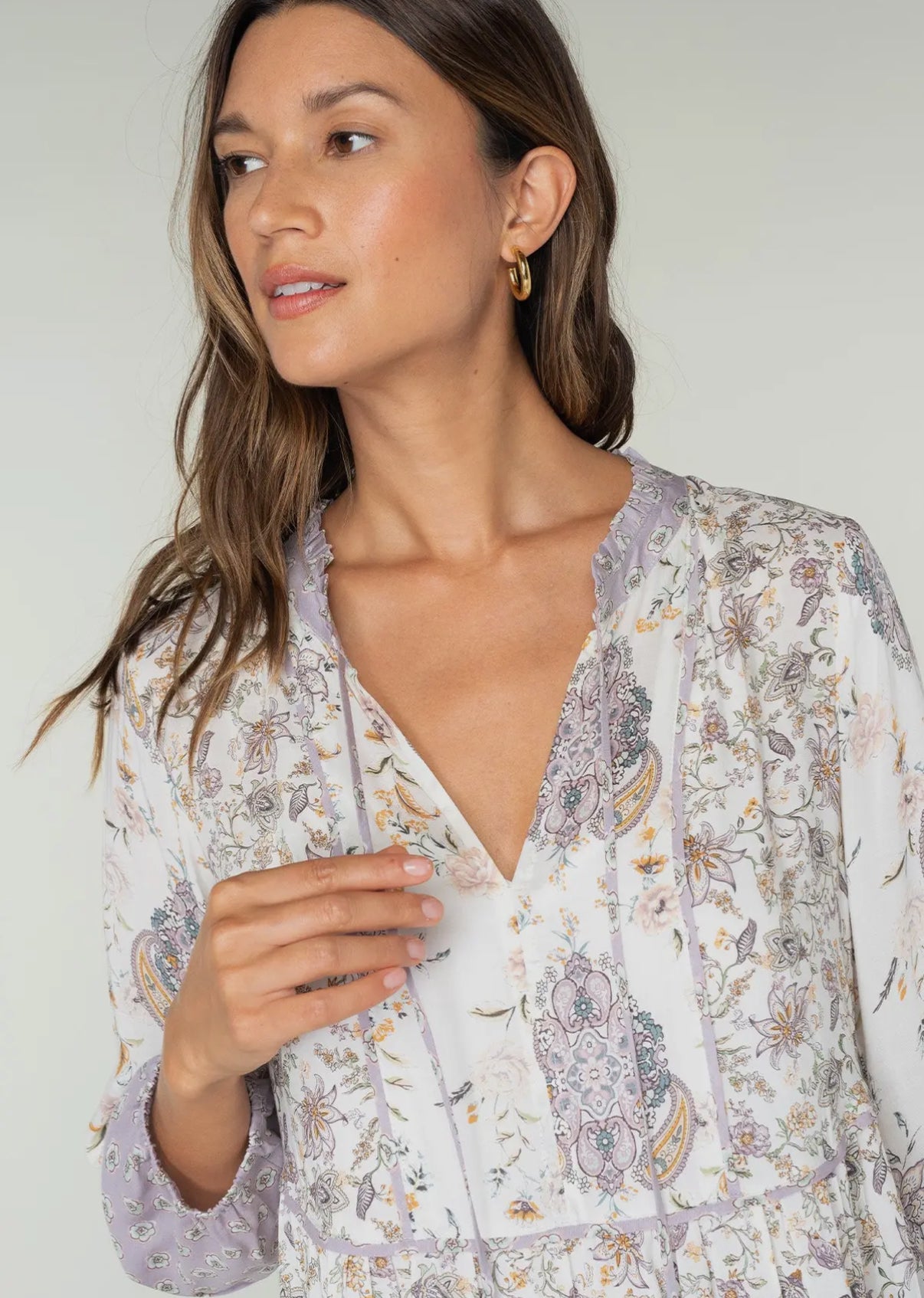 Floral Longsleeve Mini Dress