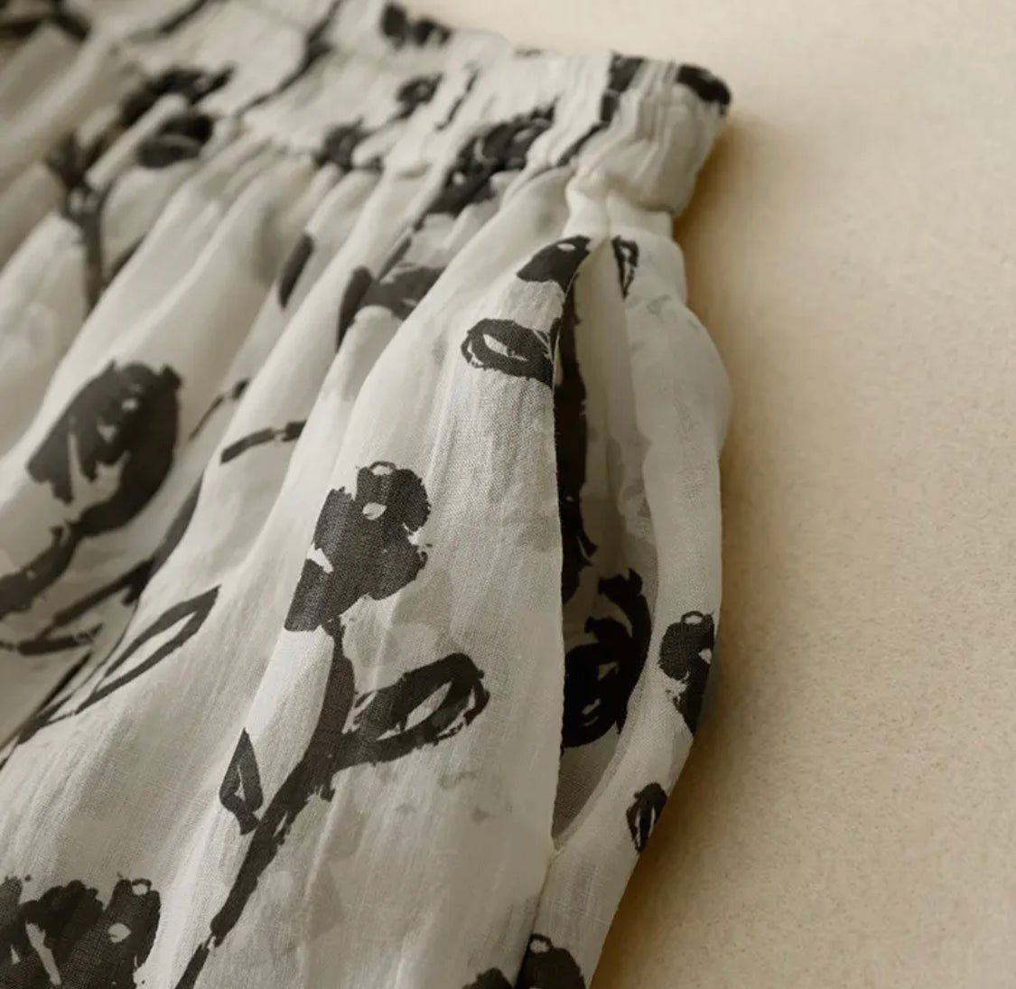 Floral Knee Length Skirt