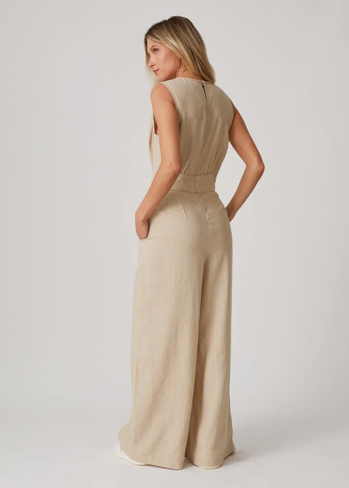 Linen Blend Jumpsuit