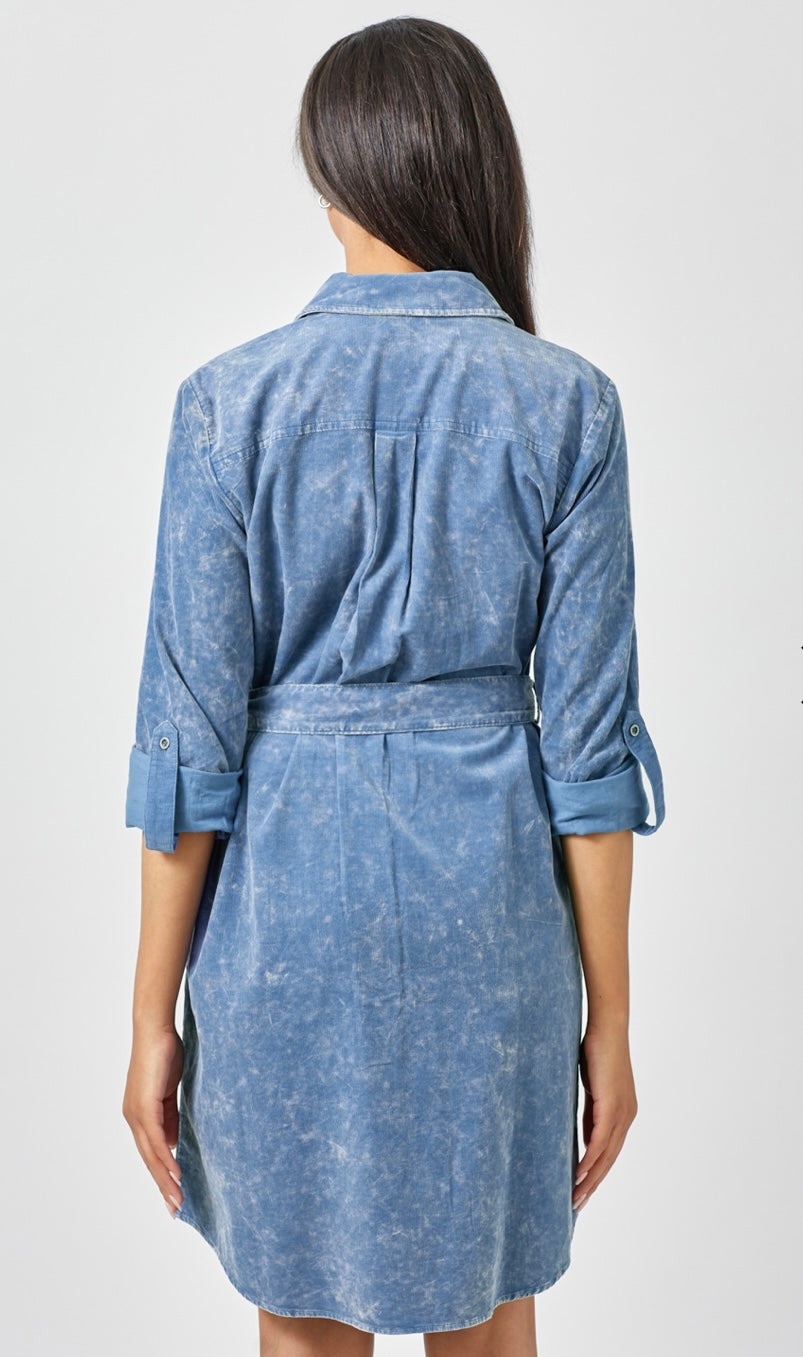 Kora’s Corduroy Button Down-Denim