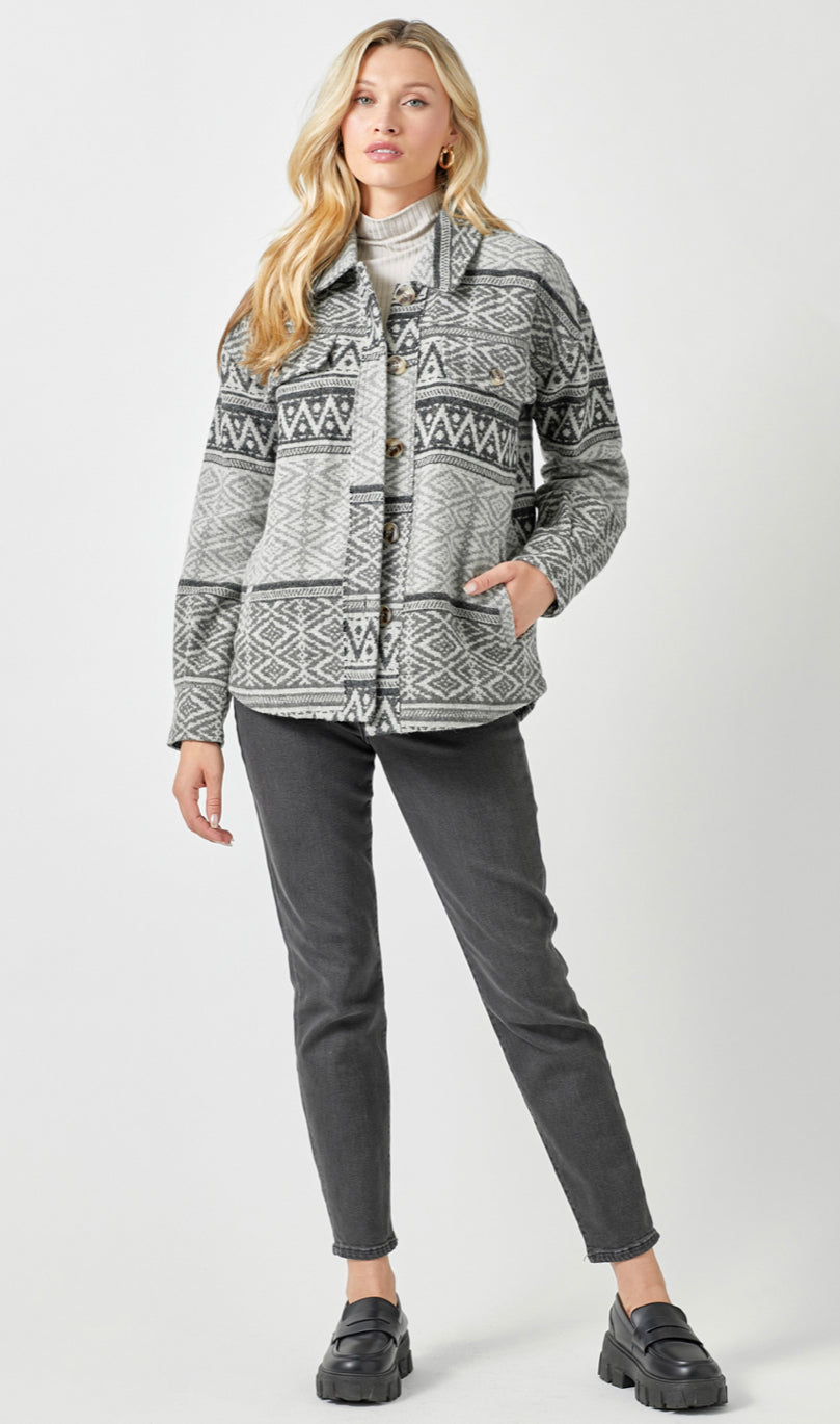 Kayla’s Shacket -Grey