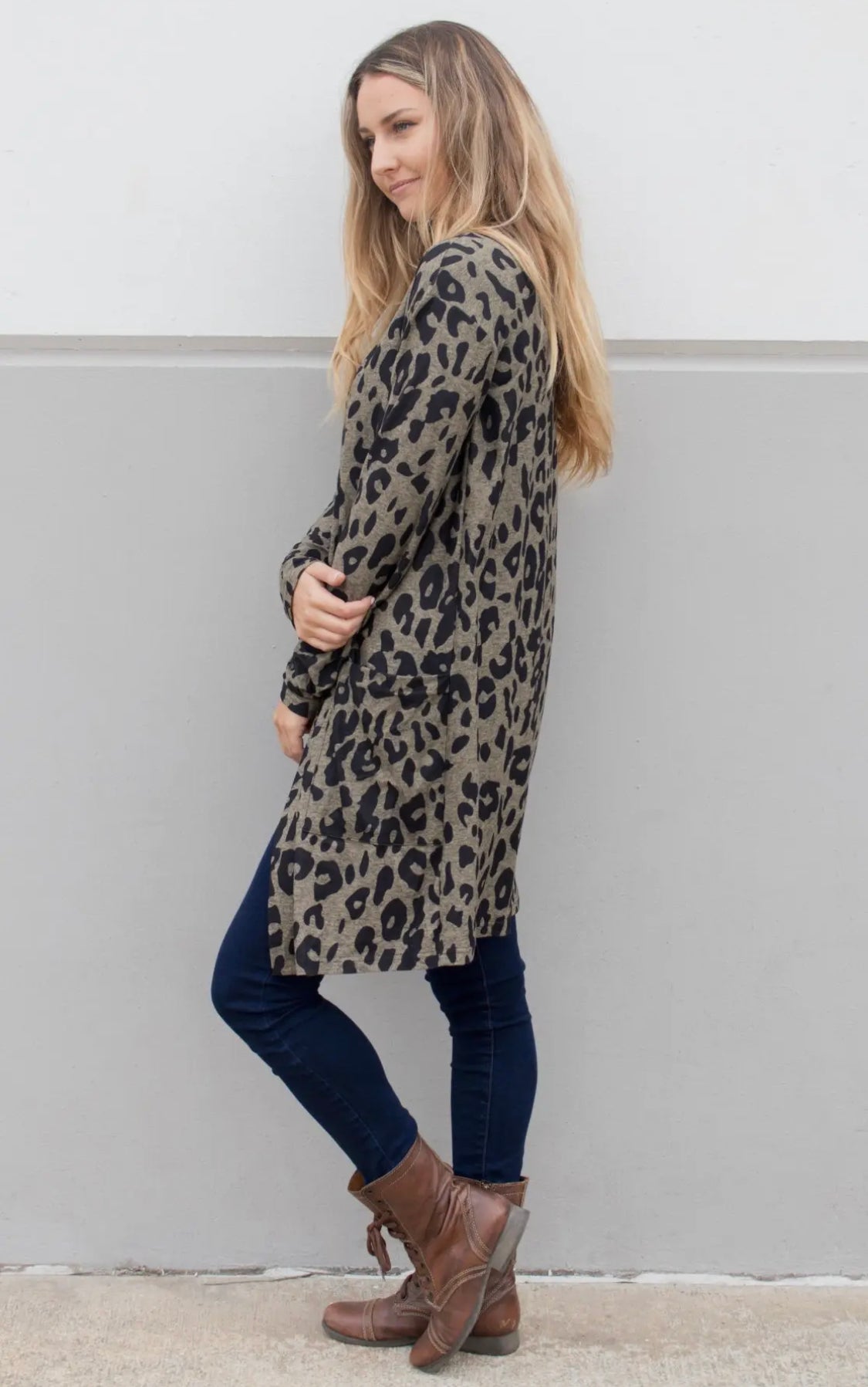 Jessie’s Animal Print Cardigan