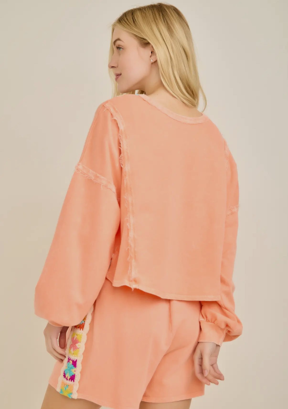 Reversible Crisscross Crochet Top - Natural