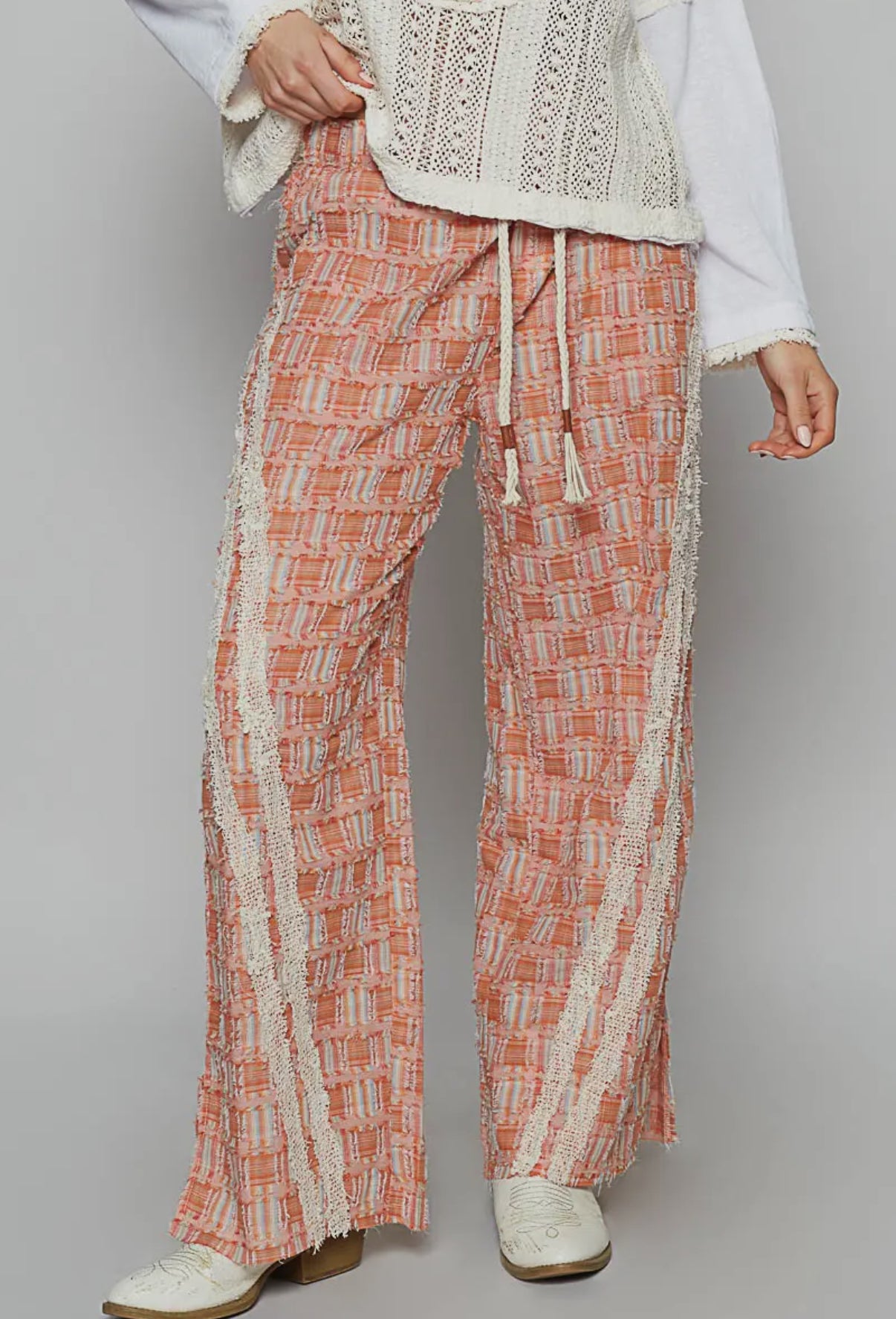 Orange Checkered Pants