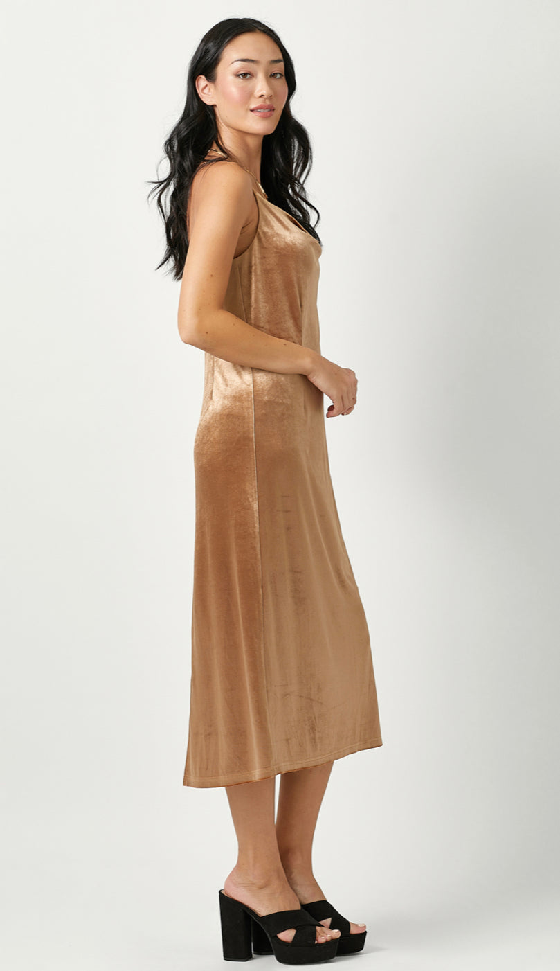 Copper Velvet Dress
