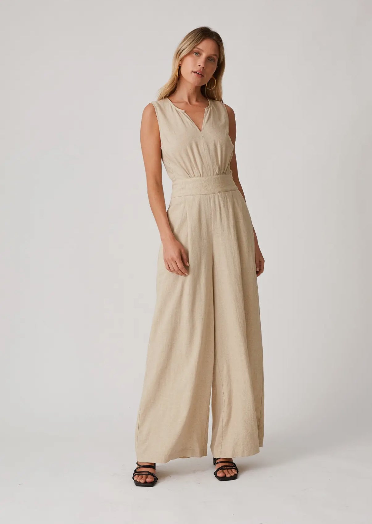 Linen Blend Jumpsuit