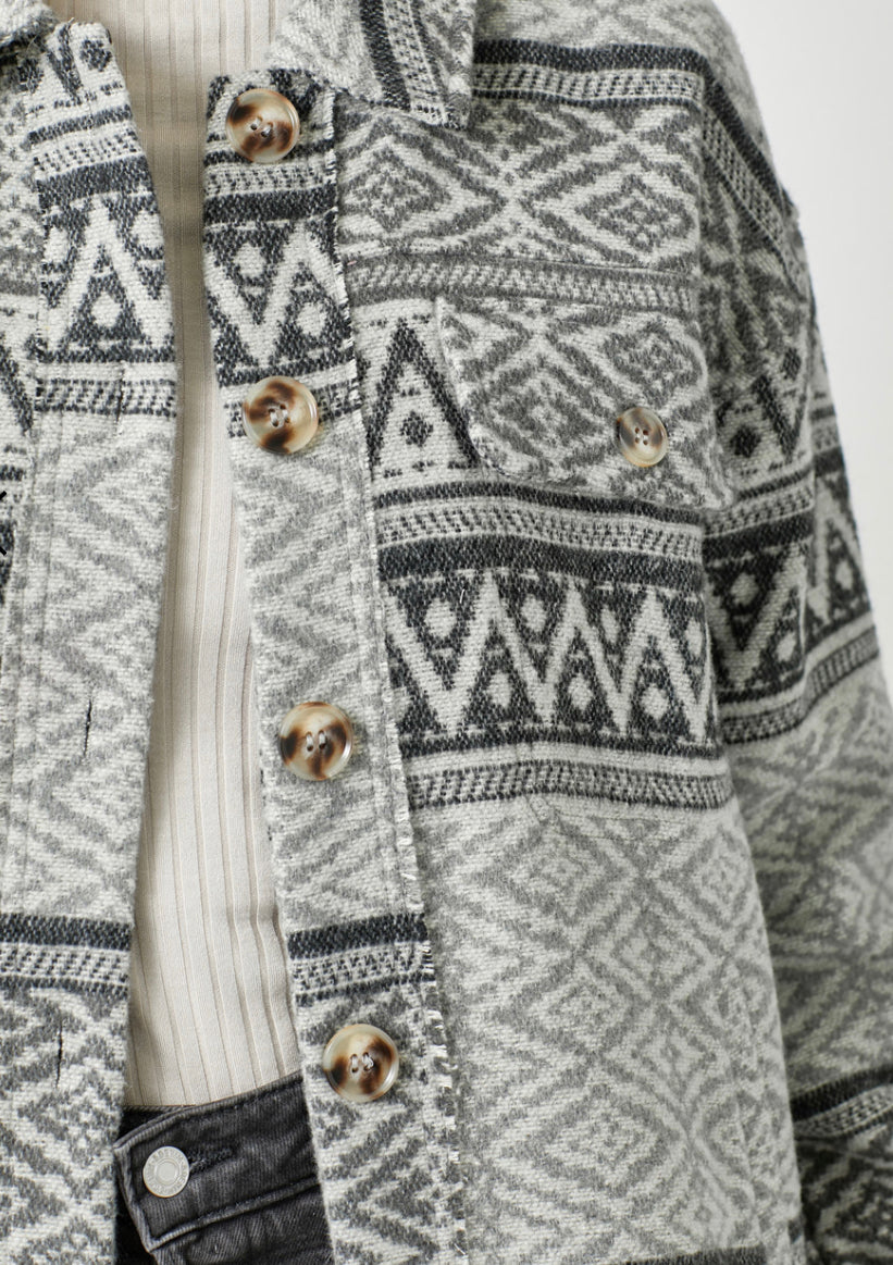 Kayla’s Shacket -Grey