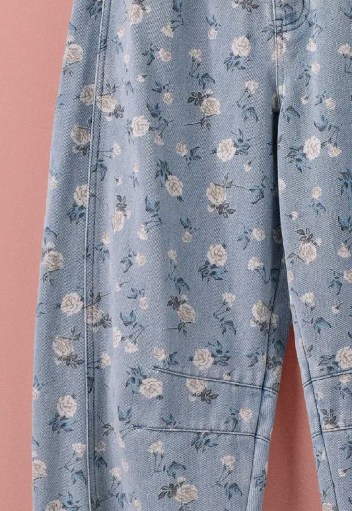 Wild Rose Barrel Jean