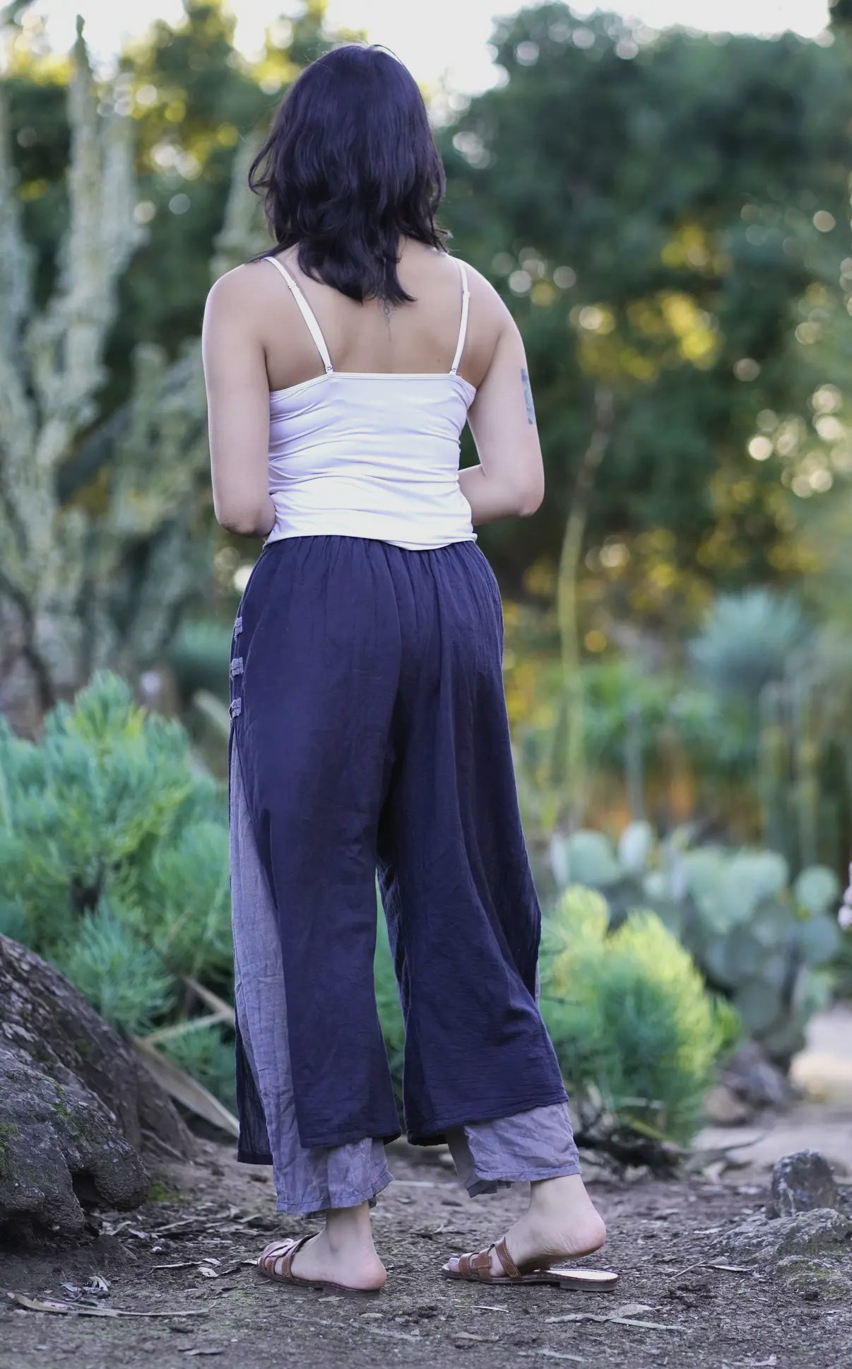 Black Double Gauze Pant