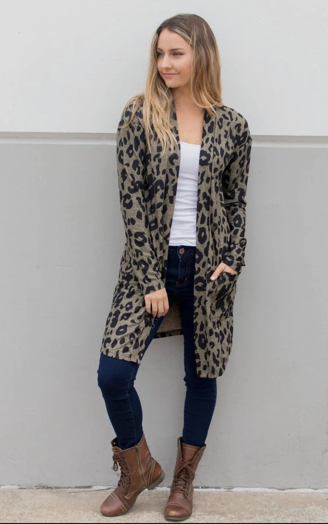 Jessie’s Animal Print Cardigan
