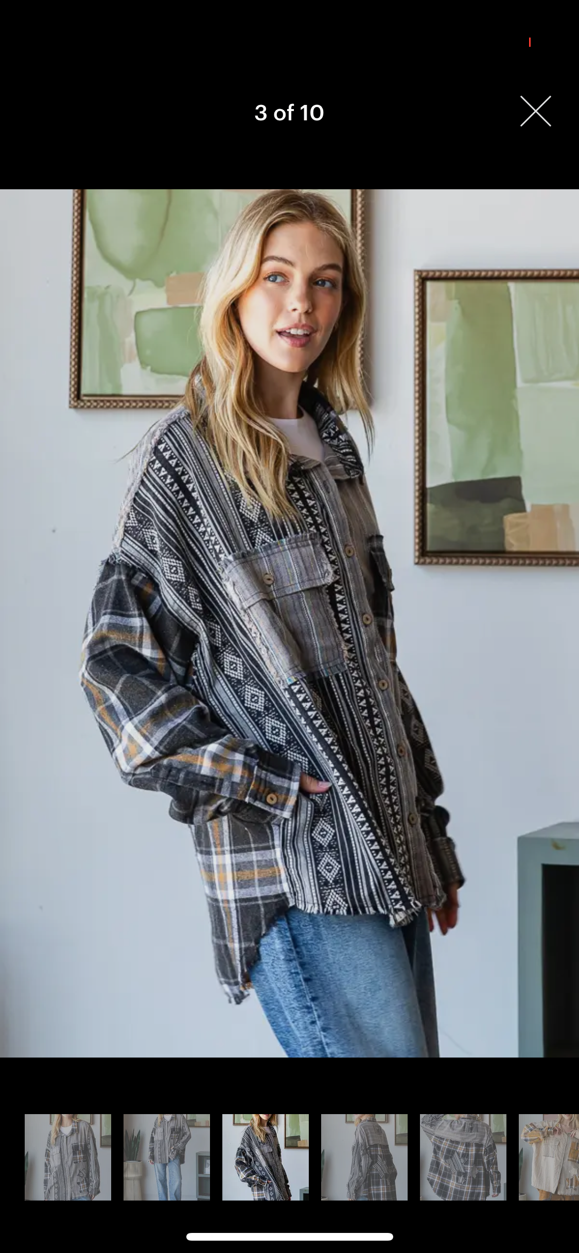 Black Washed Star Jacket