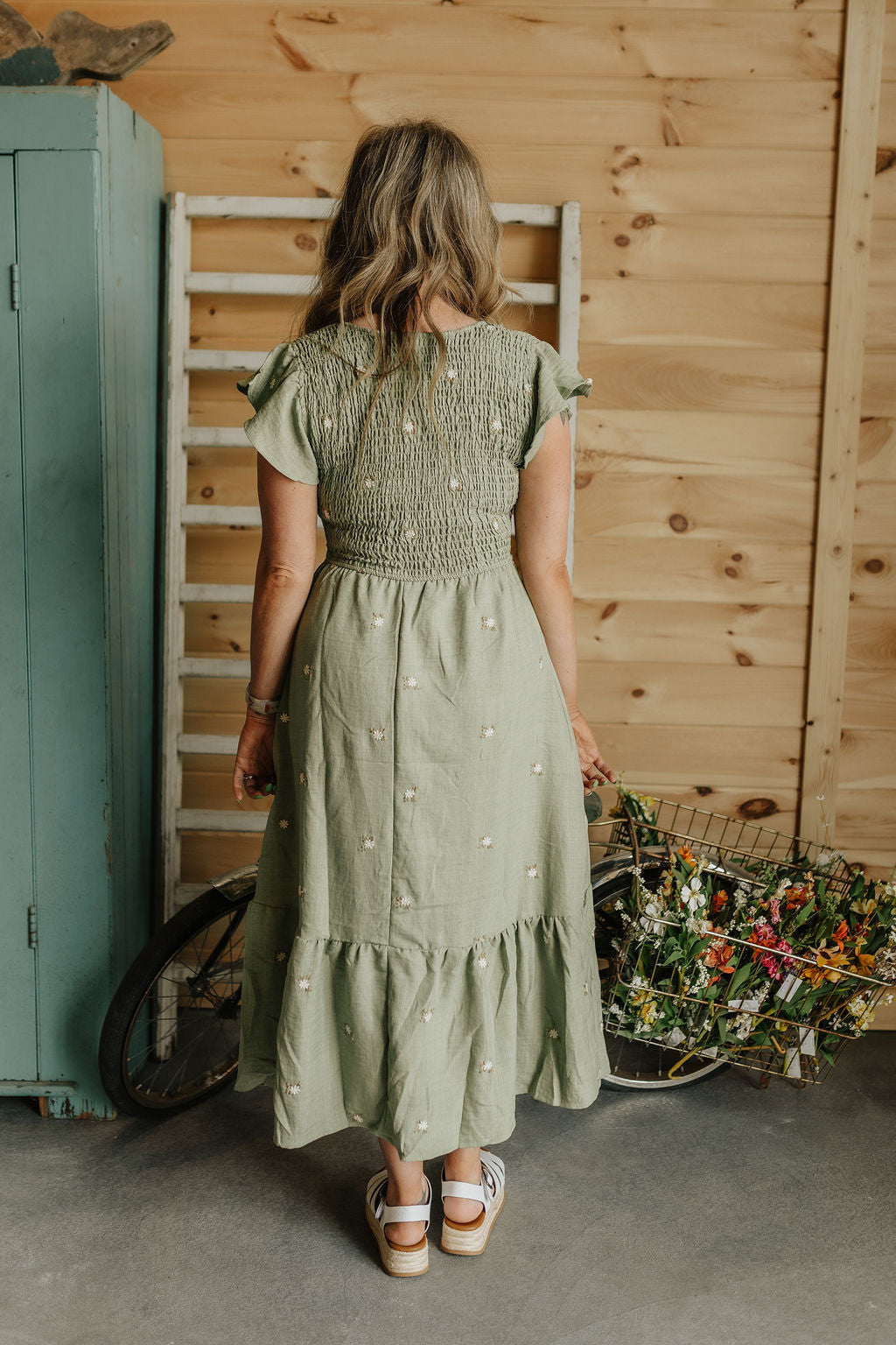 Light Green Little Floral Dress