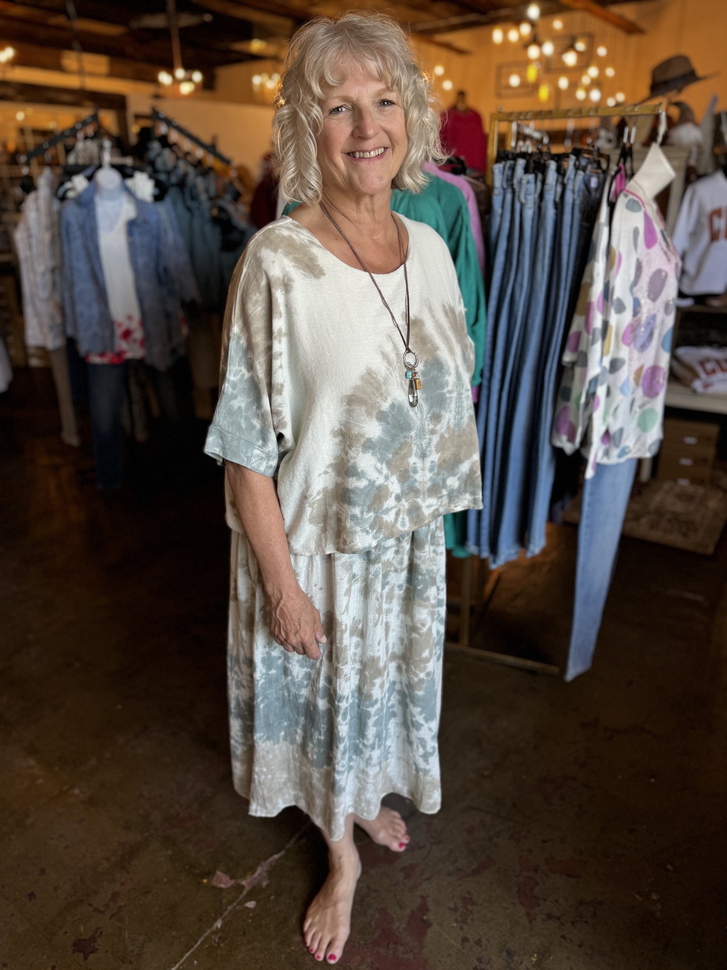 Cotton Tie Dye Dress