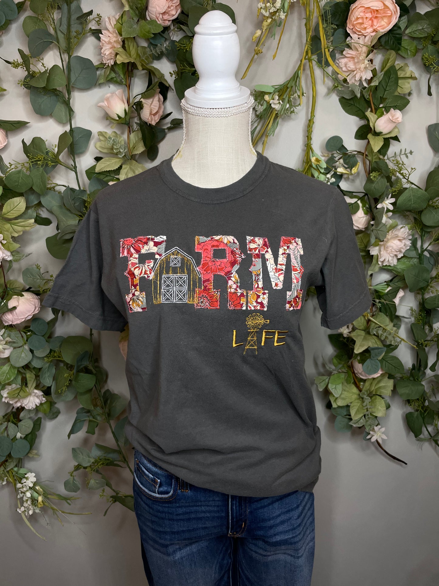 Farm Life Floral Tee