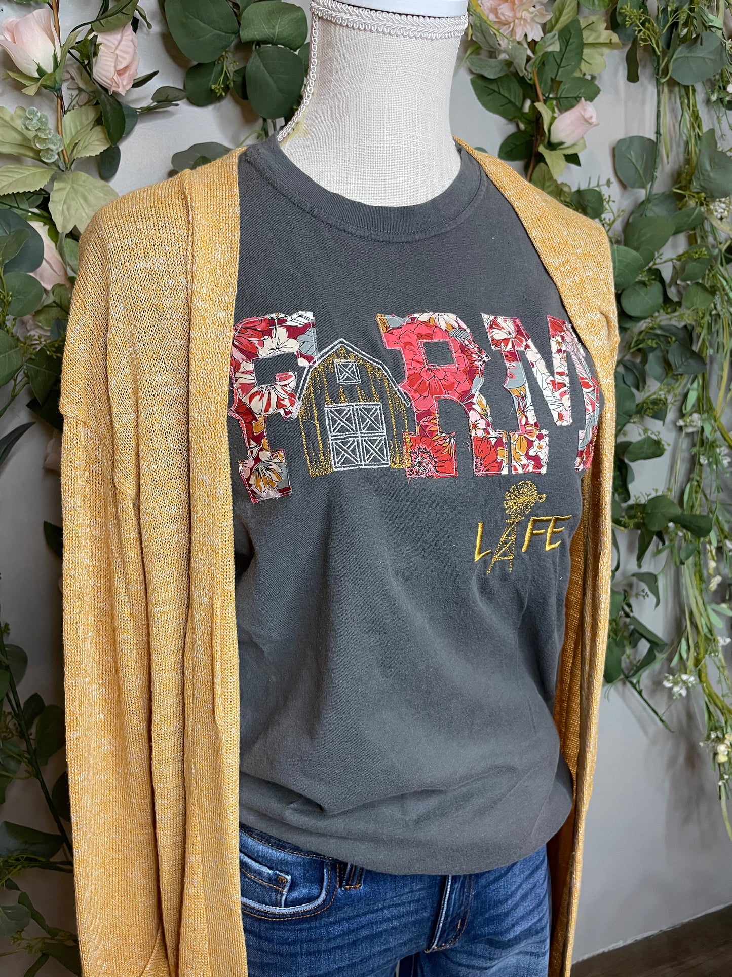 Farm Life Floral Tee