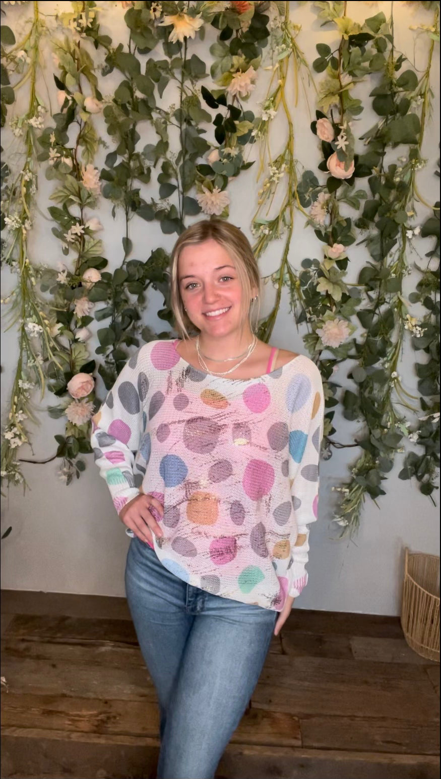 Dot Mesh Top
