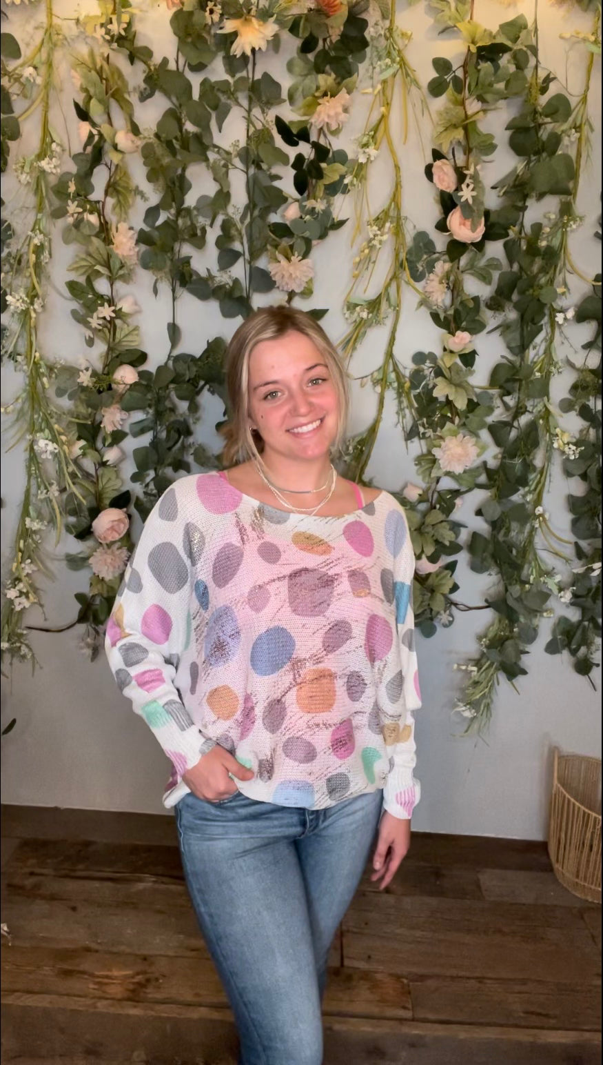 Dot Mesh Top