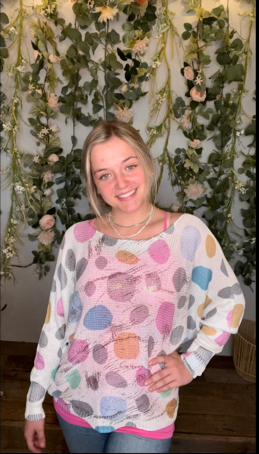 Dot Mesh Top