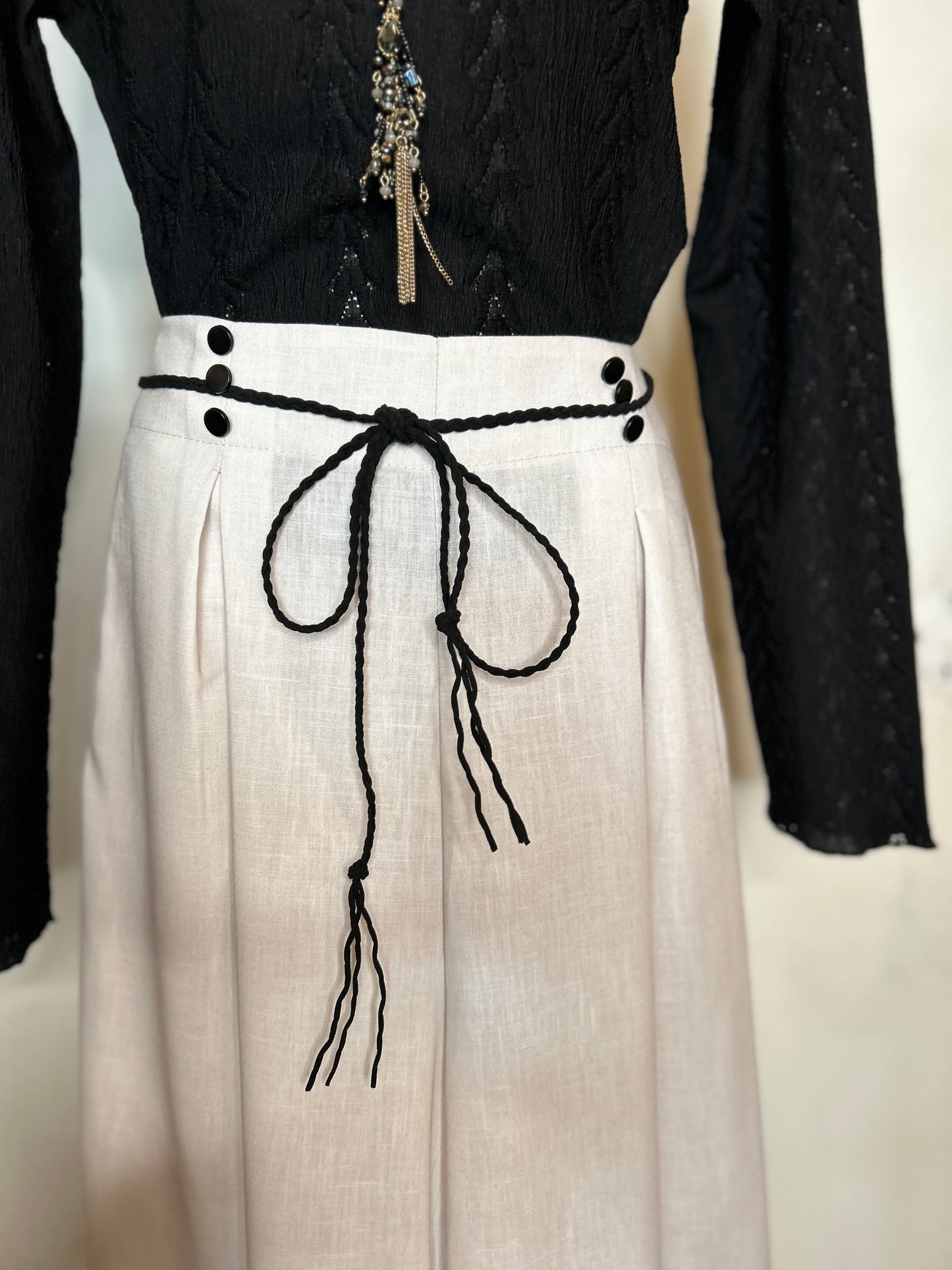 Cream Floral Wide Leg Pants