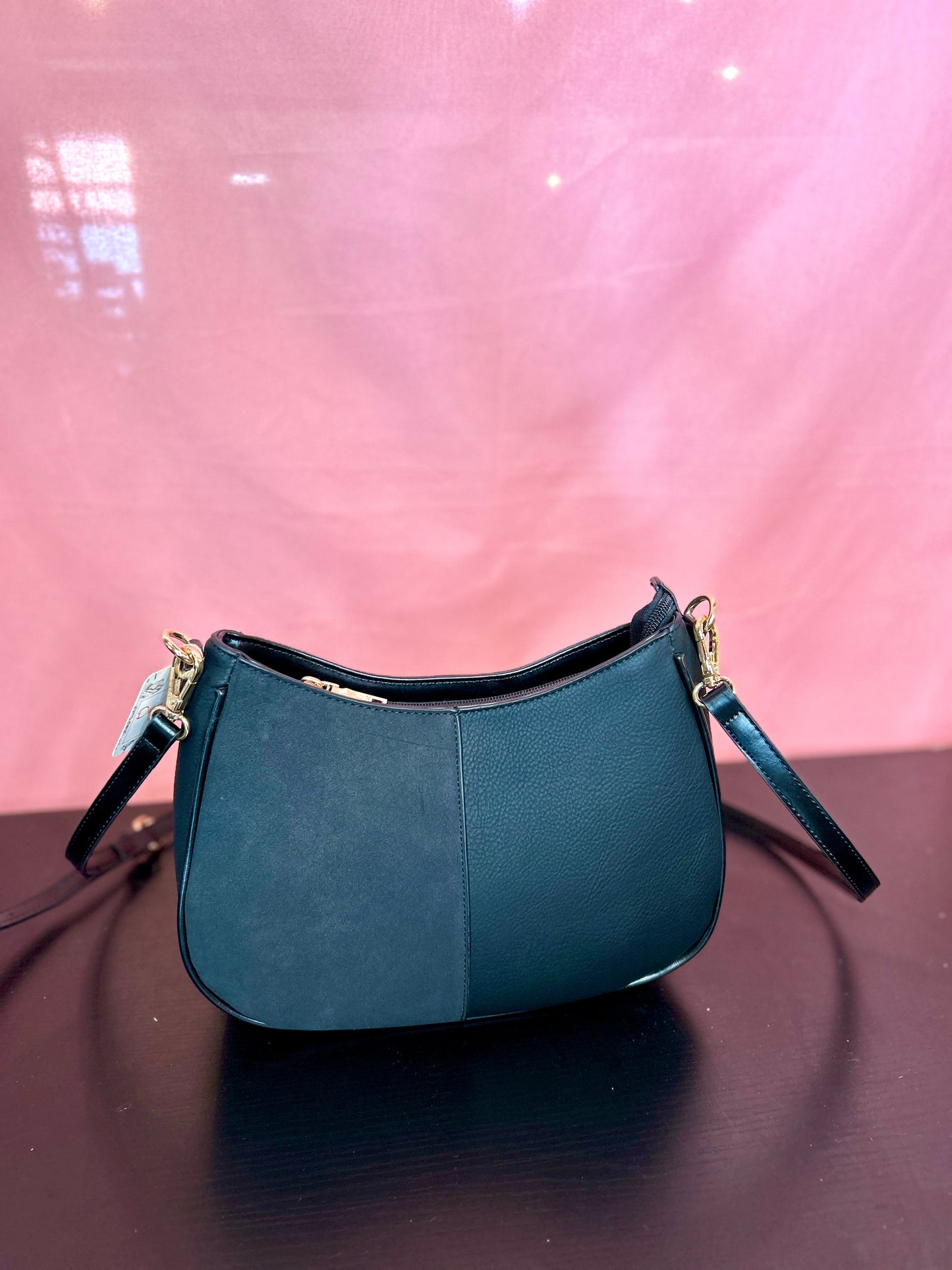 Black and Grey Split Purse