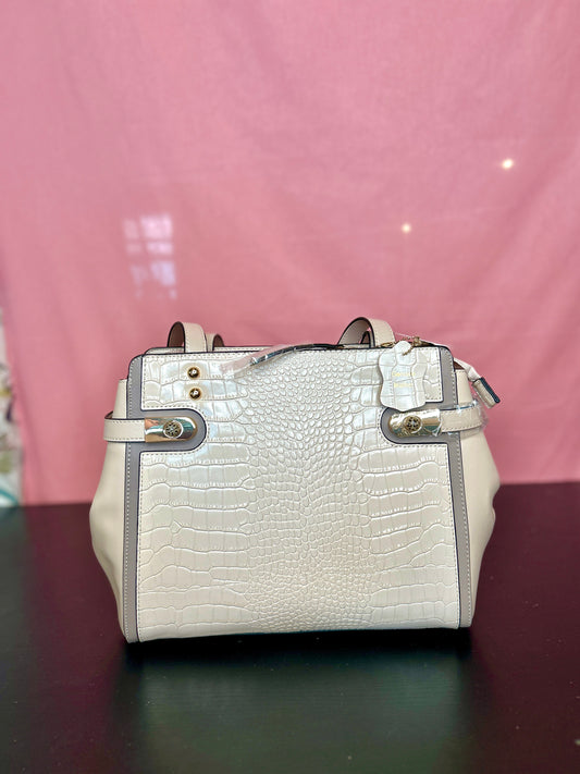 Neutral Genuine Leather Purse