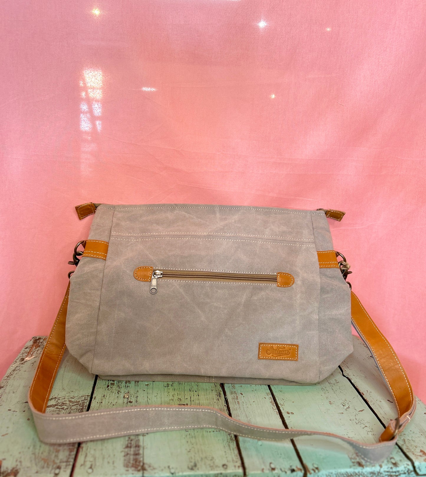 Gold Star Canvas Purse