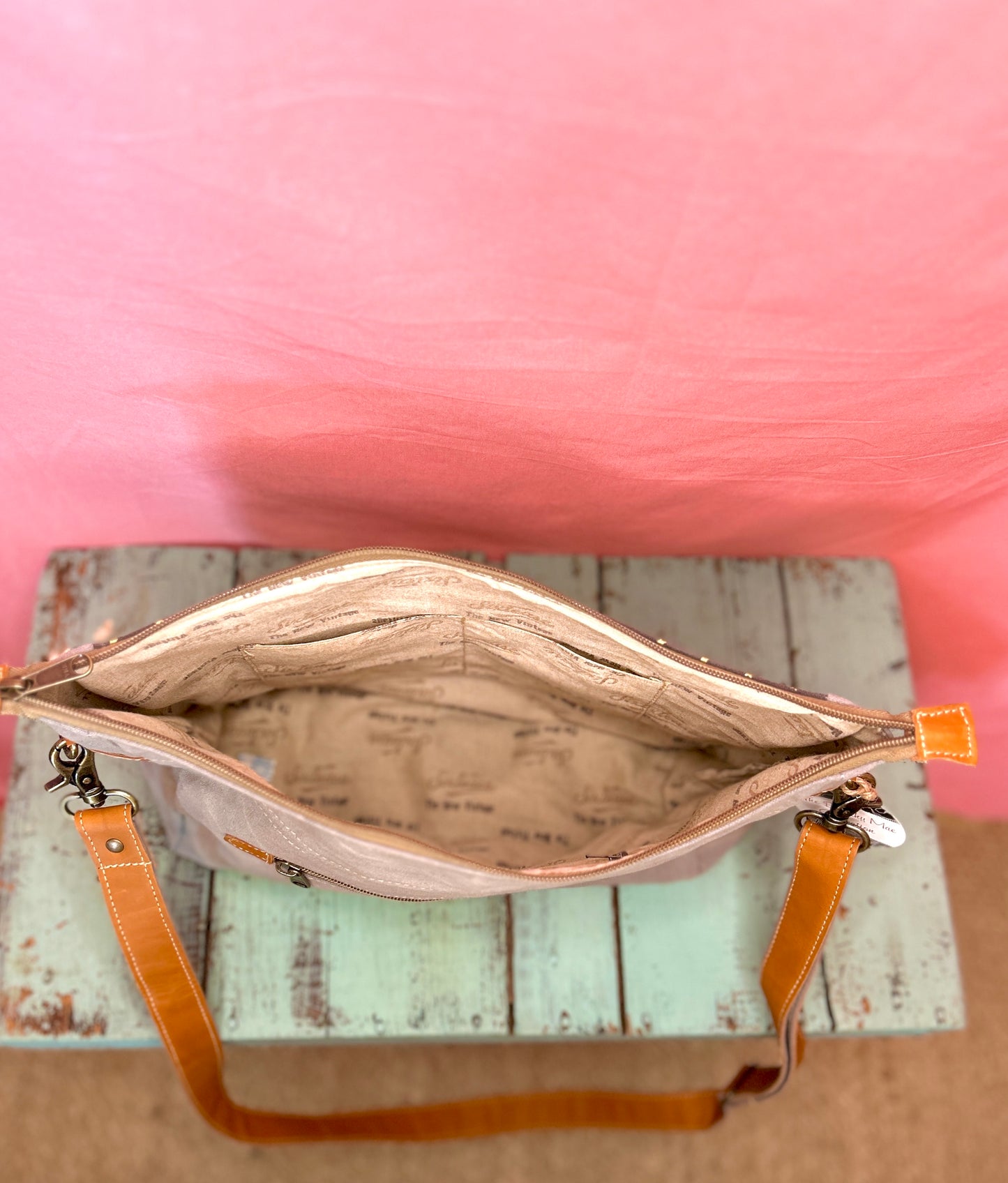 Gold Star Canvas Purse