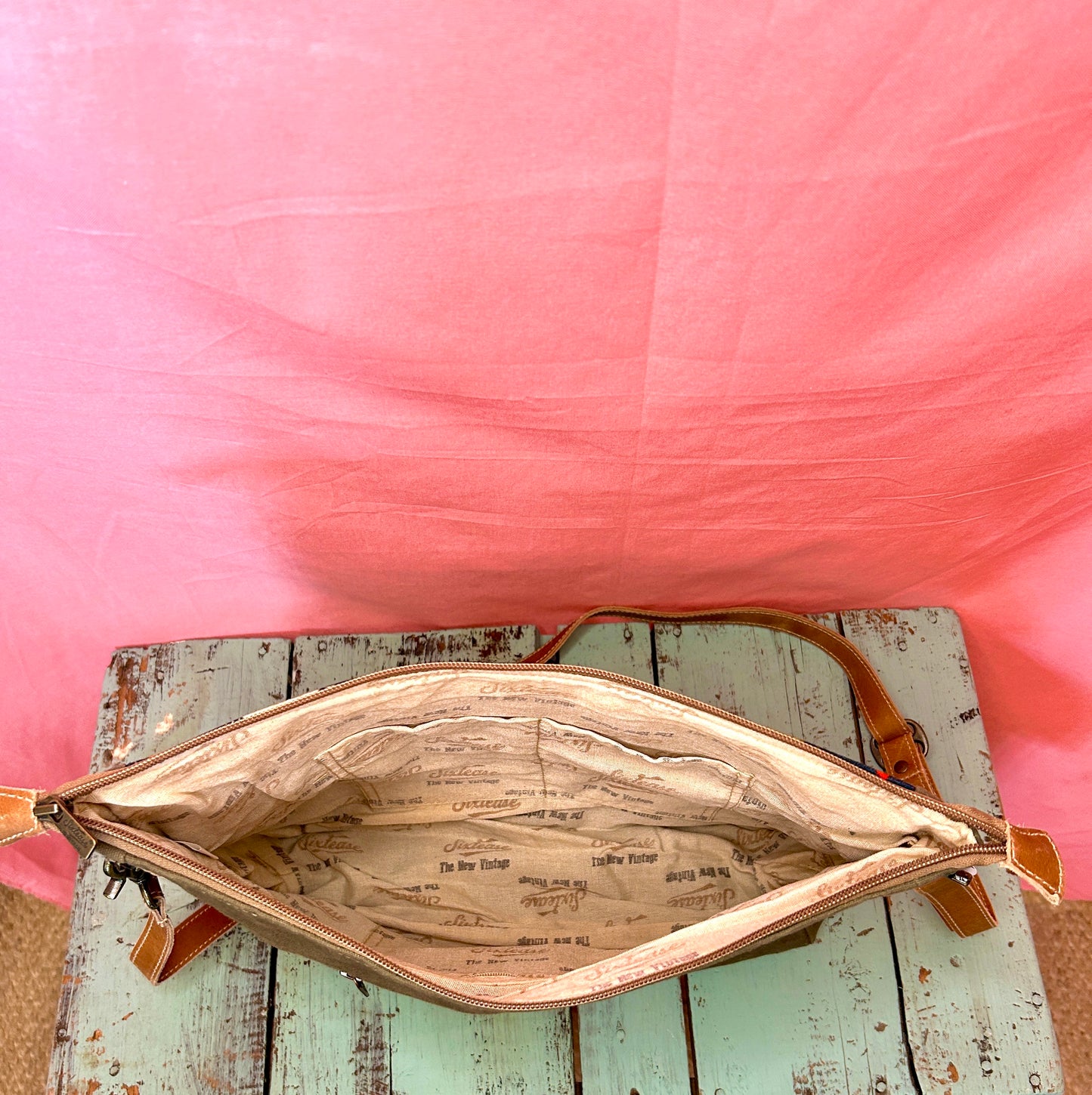 Colorful Leaf Canvas Purse