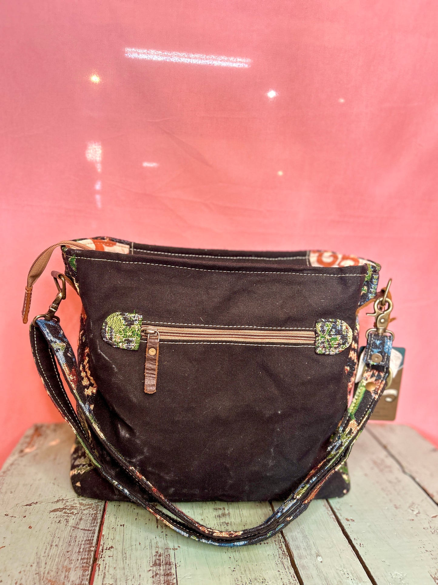 Aztec Pink Frill Purse