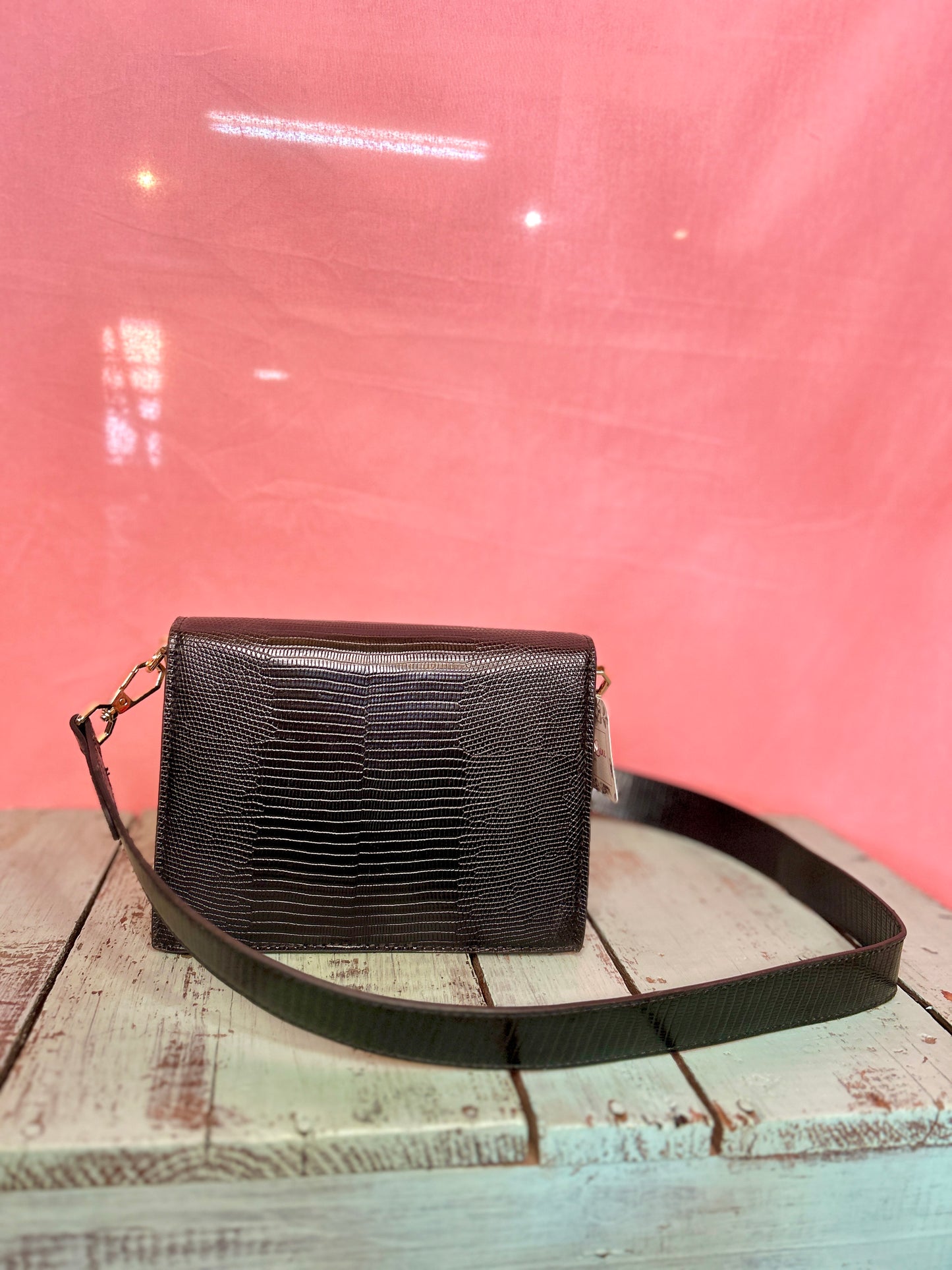 Black Snakeskin Jennu Purse