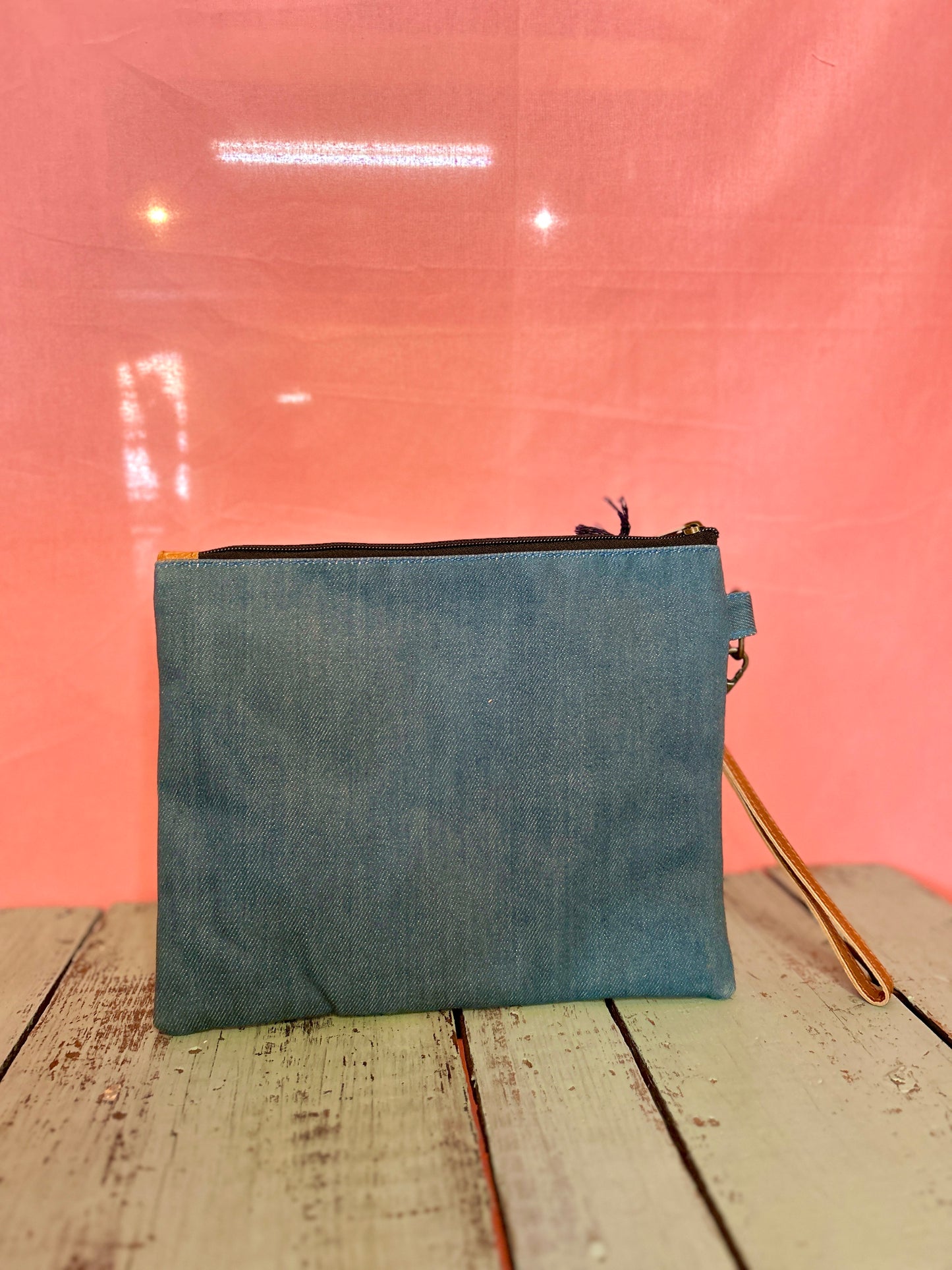 Blue Jean Chevron Purse