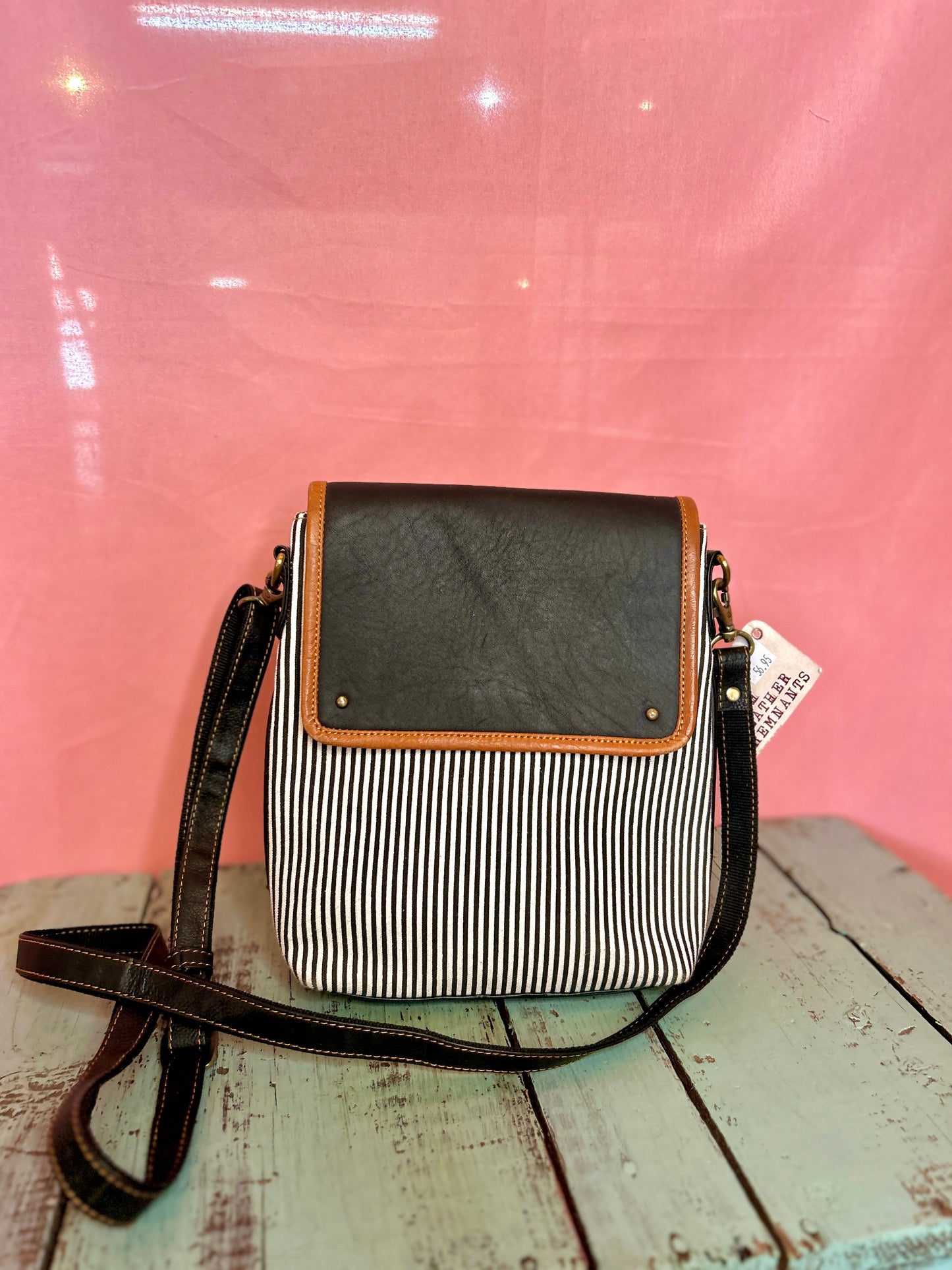 Black and White Stripe Purse