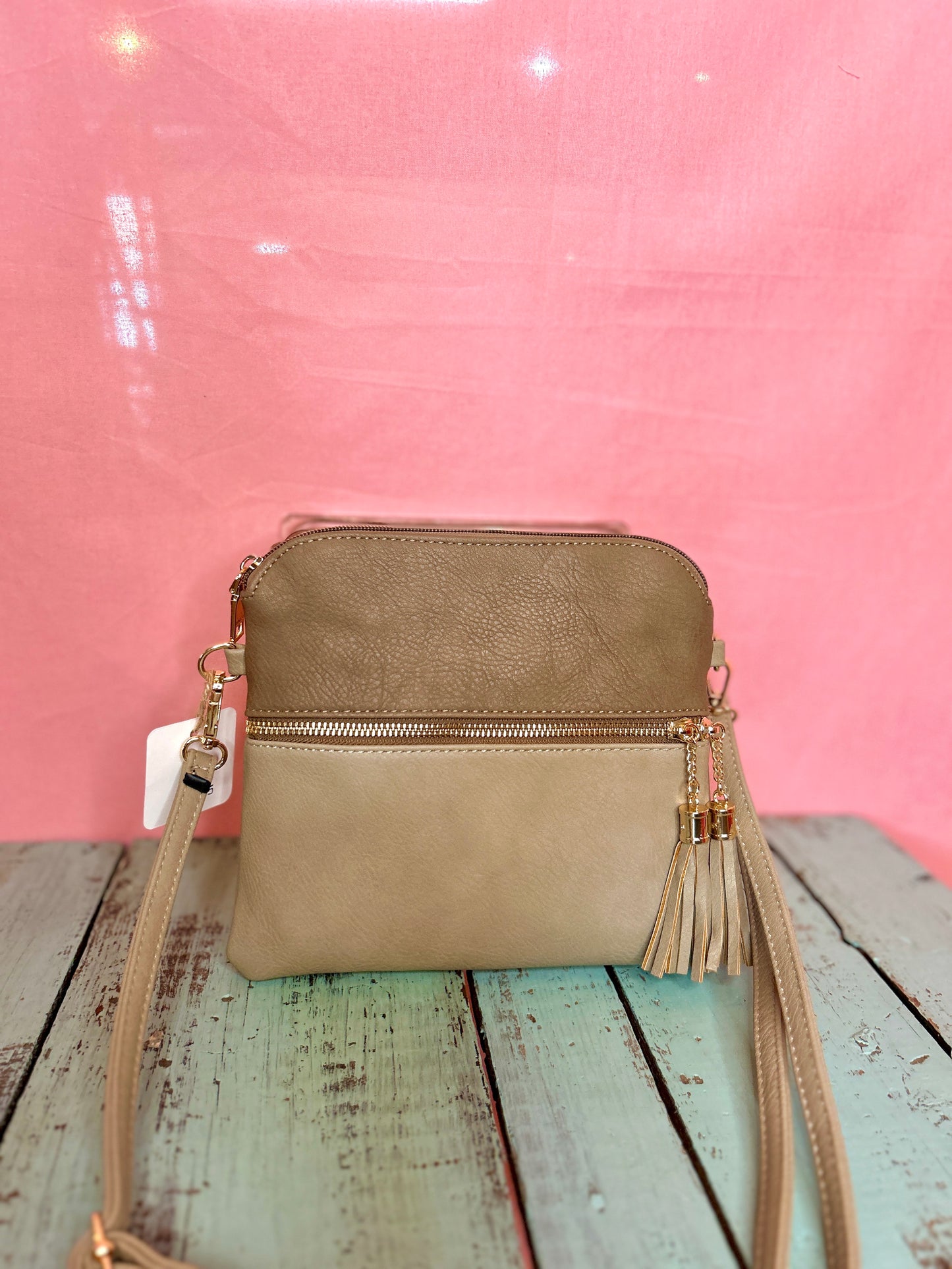 Green Split Tassel Purse